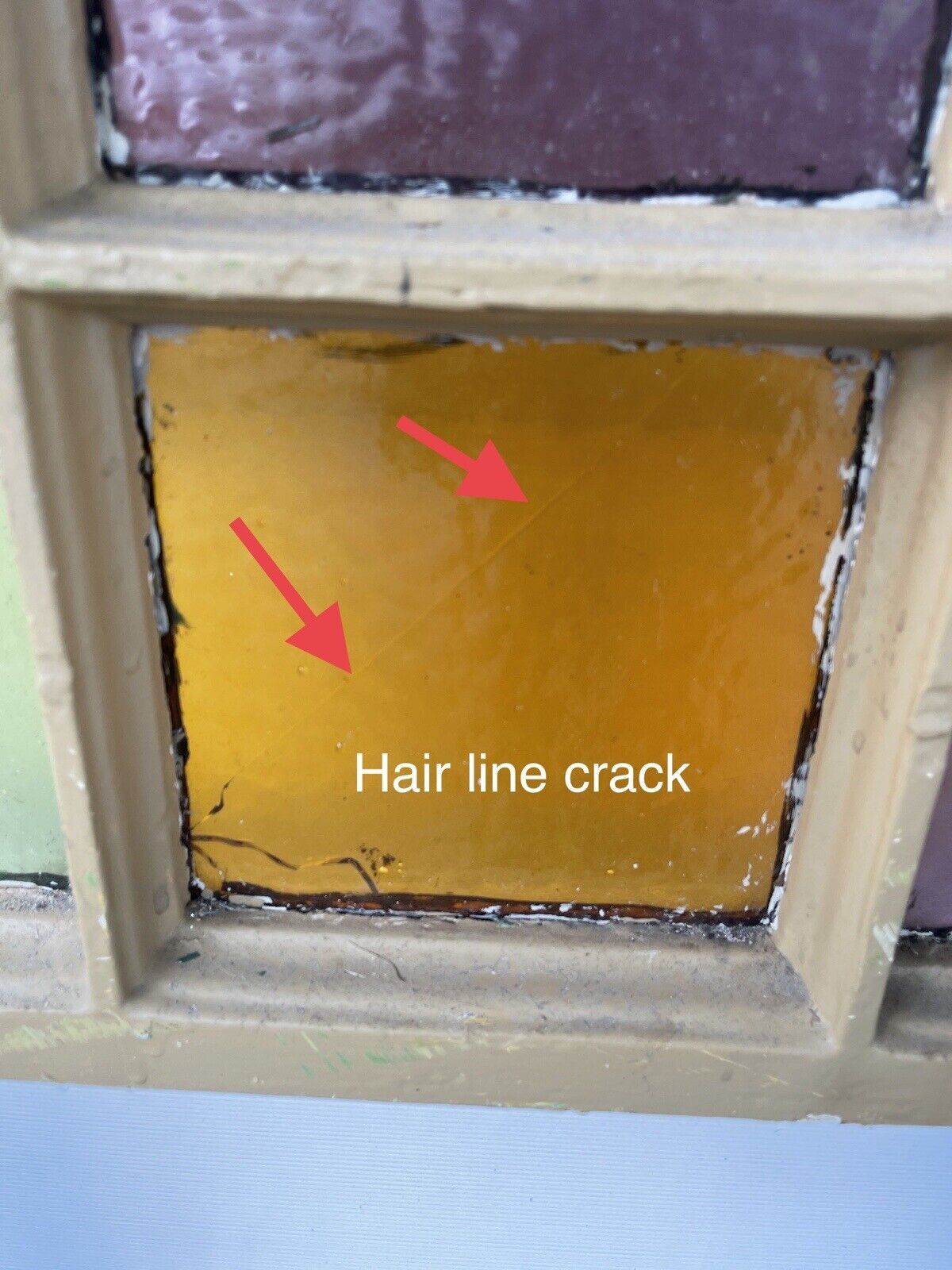 Reclaimed Old Georgian 6 Panel Wooden Window 1180 x 610mm