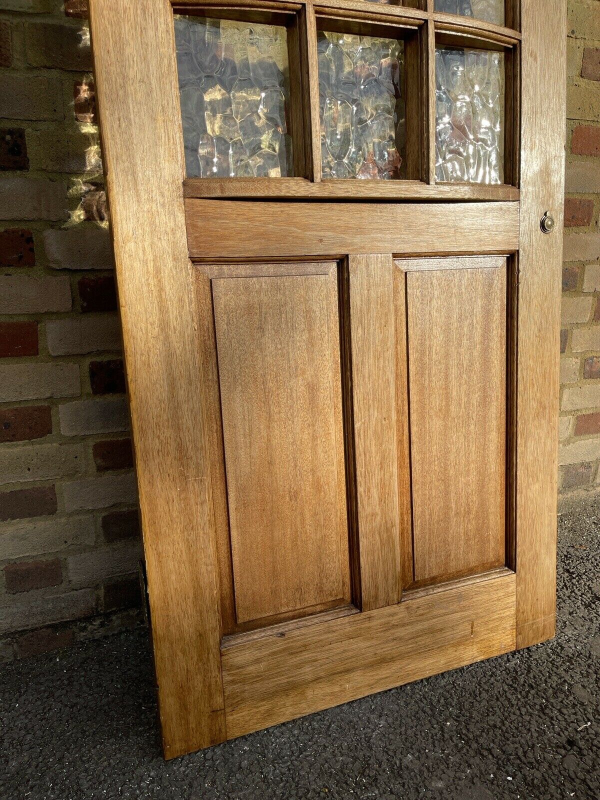 Reclaimed Wooden Panel External Front Door Crafted Bow Design 2035 x 814mm