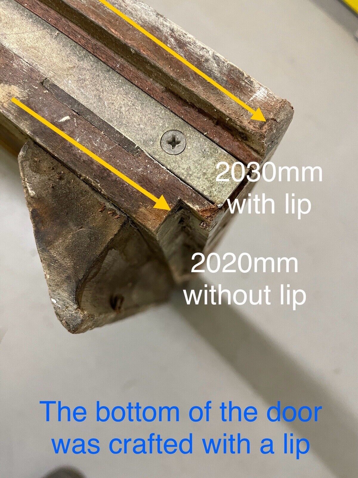 Reclaimed Old Bespoke Wooden Panel Front Door 2030 Or 2020 x 815 or 825mm