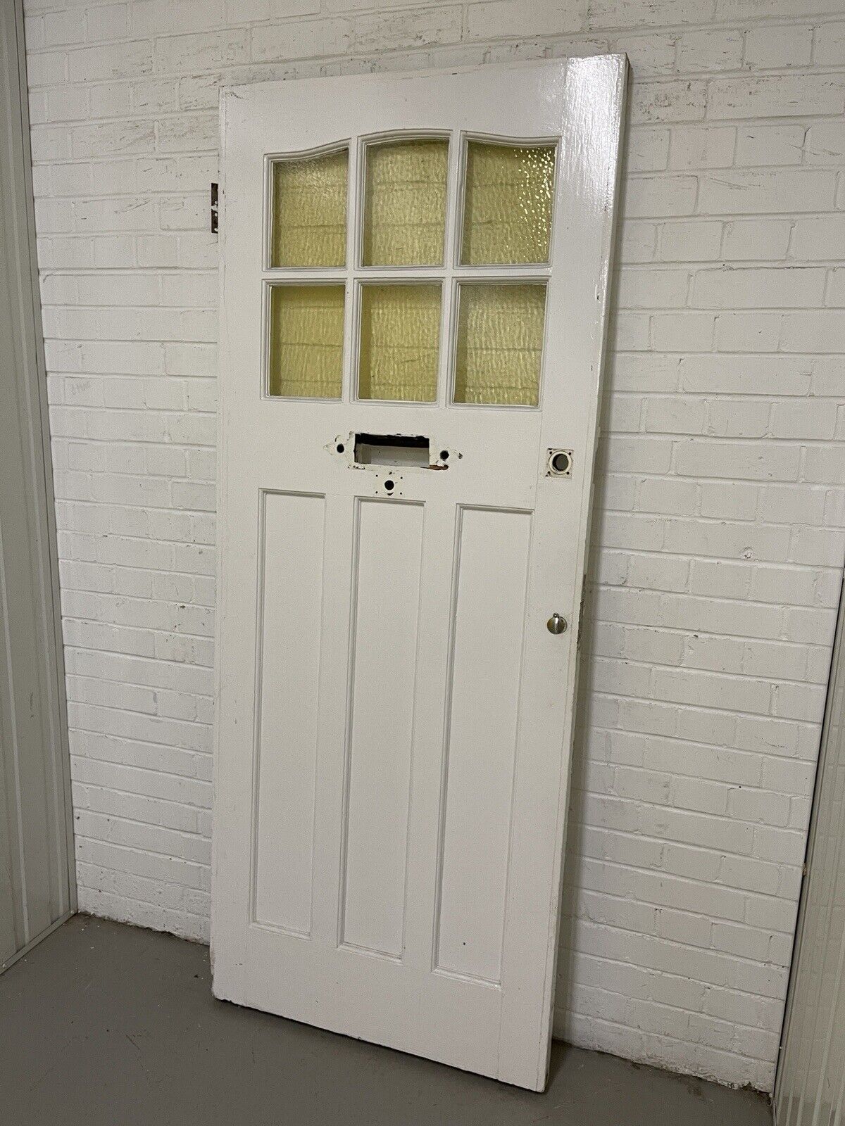 Reclaimed Victorian Edwardian Wooden Panel Front Door 2018 x 810mm