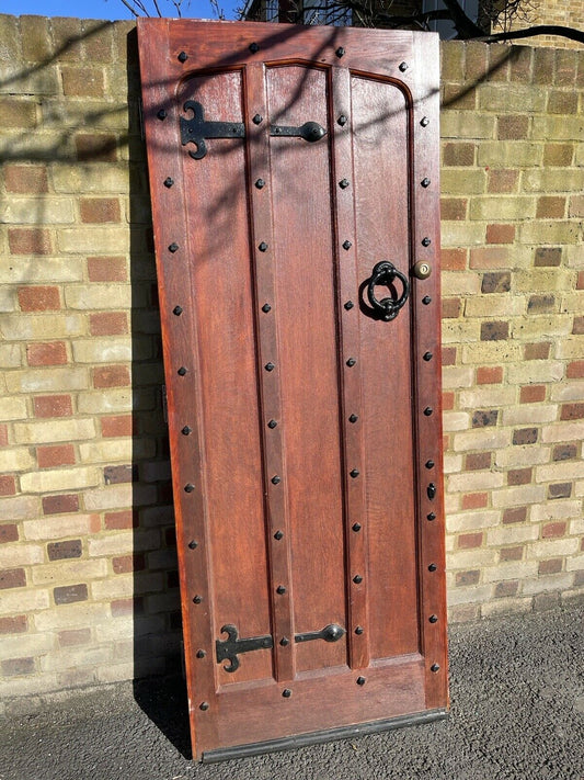 Reclaimed Oak Studded Wooden Front Door 2025 x 805mm