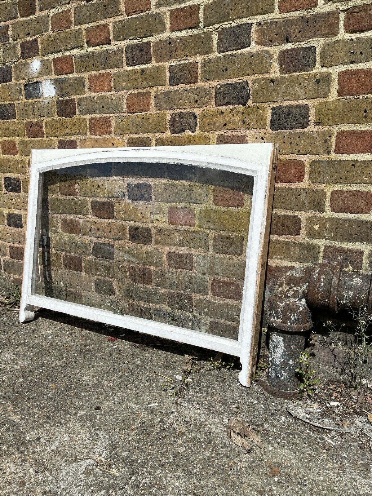Reclaimed Old Victorian Edwardian Arch Panel Wooden Sash Window