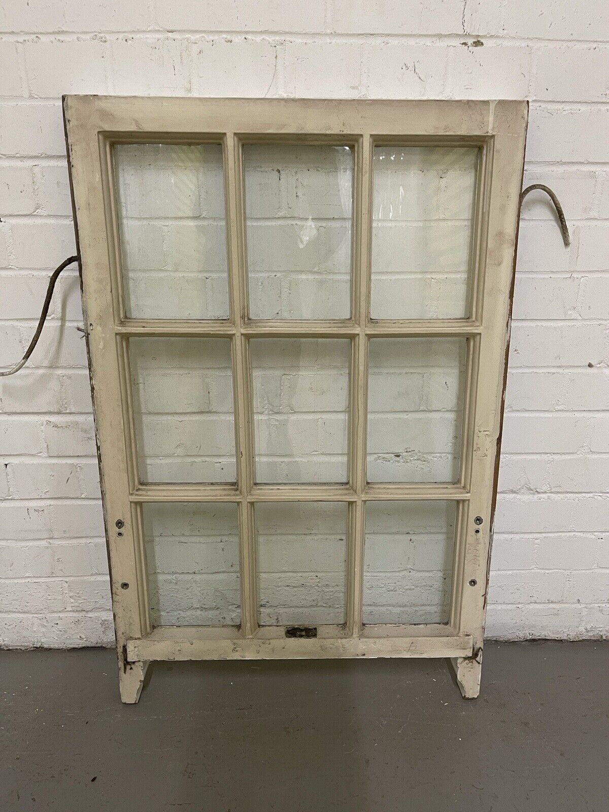 Reclaimed Old Georgian 9 Panel Wooden Window 605 x 928mm