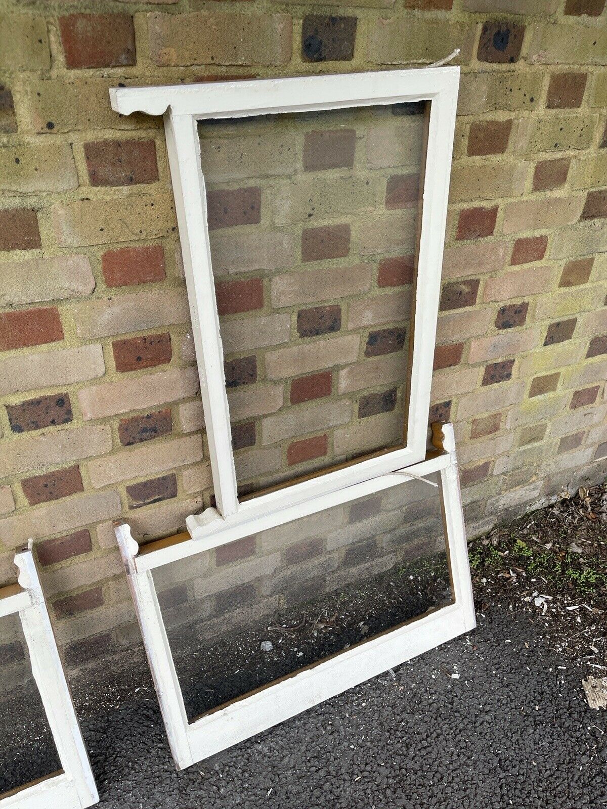 Reclaimed Old Victorian Panel Wooden Sash Windows Three pairs Job Lot