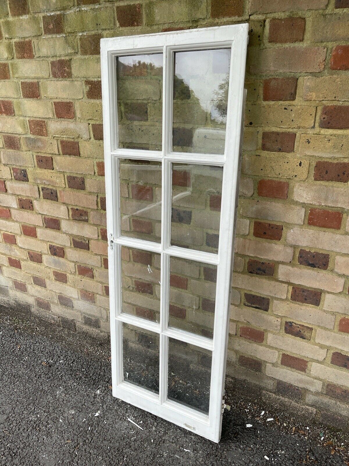 Reclaimed Old Georgian 8 Panel Wooden Window 1500 x 520mm
