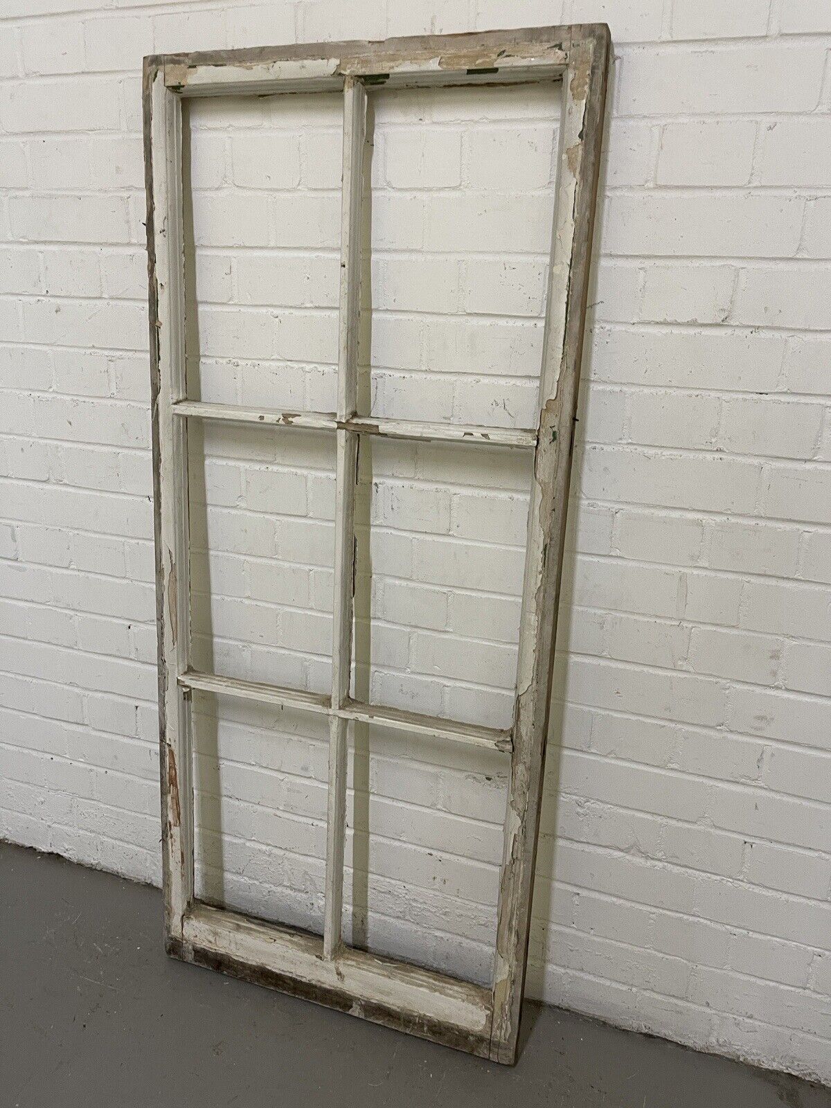 Reclaimed Georgian 6 Panel Wooden Window 610 x 1385mm