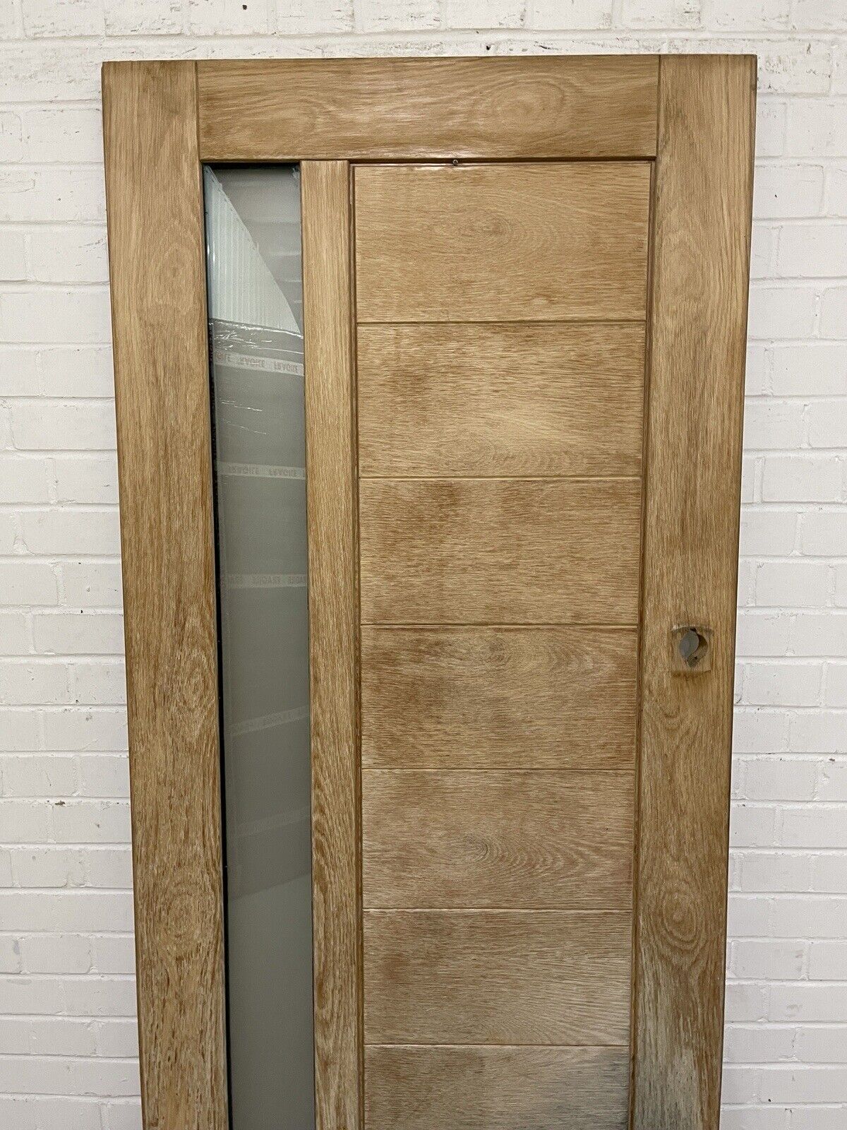 Oak Veneer Bespoke Wooden External Front Door 1965 x 840mm