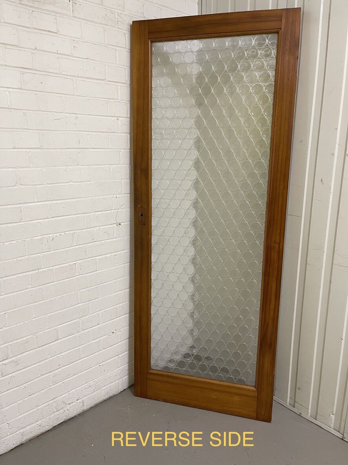 Reclaimed Art Deco Bottle Retro Round Glass Internal Door 1967 x 765mm