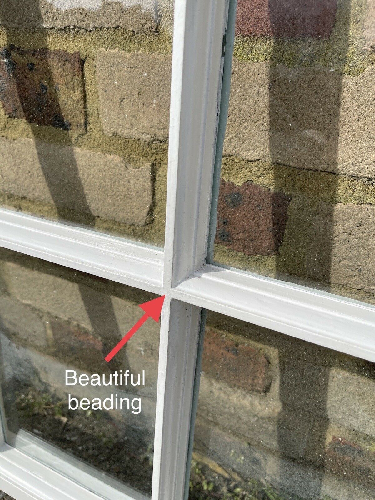 Reclaimed Old Georgian 10 Panel Wooden Sash Window