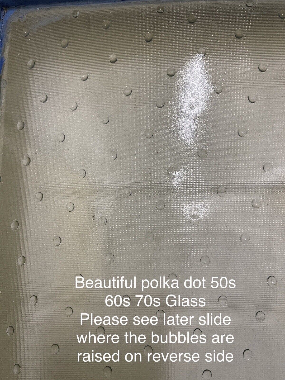 Reclaimed Polka Dot Raised 50s 60s 70s Glass External Door 1963 x 830mm