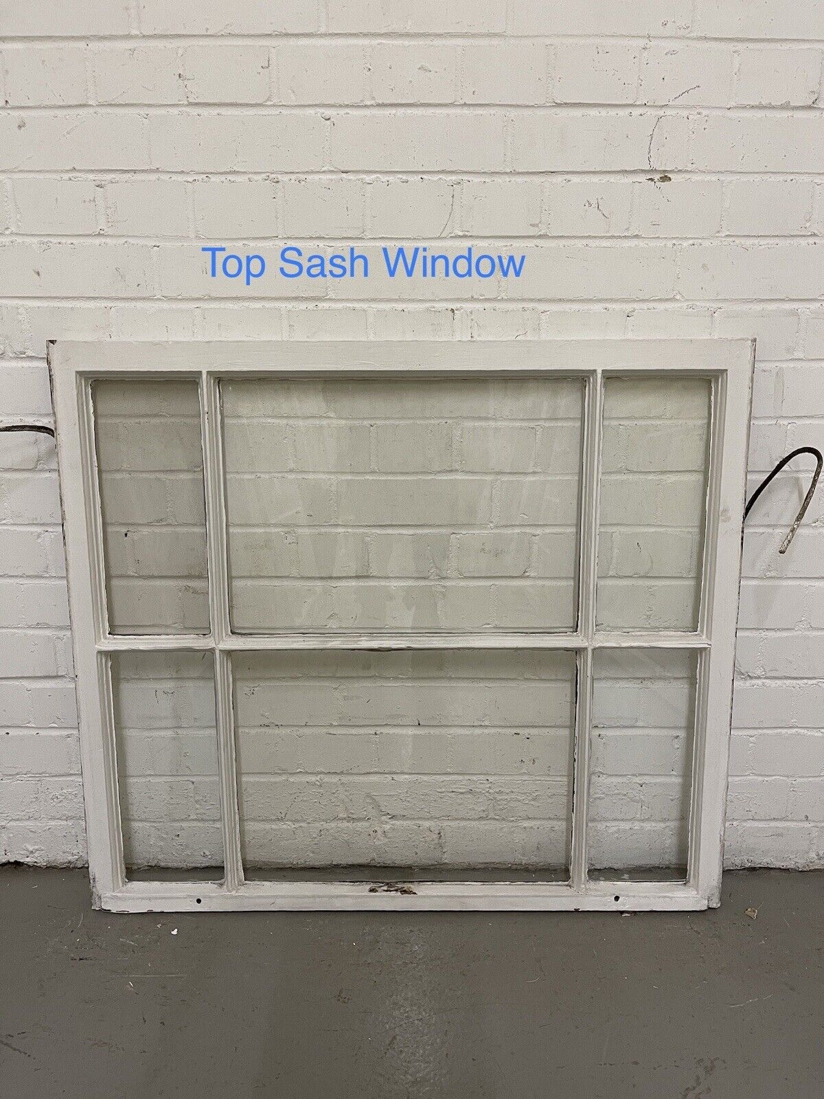 Pair Of Reclaimed Edwardian 6 Panel Wooden Sash Windows 910 x 803mm 910 x 820mm