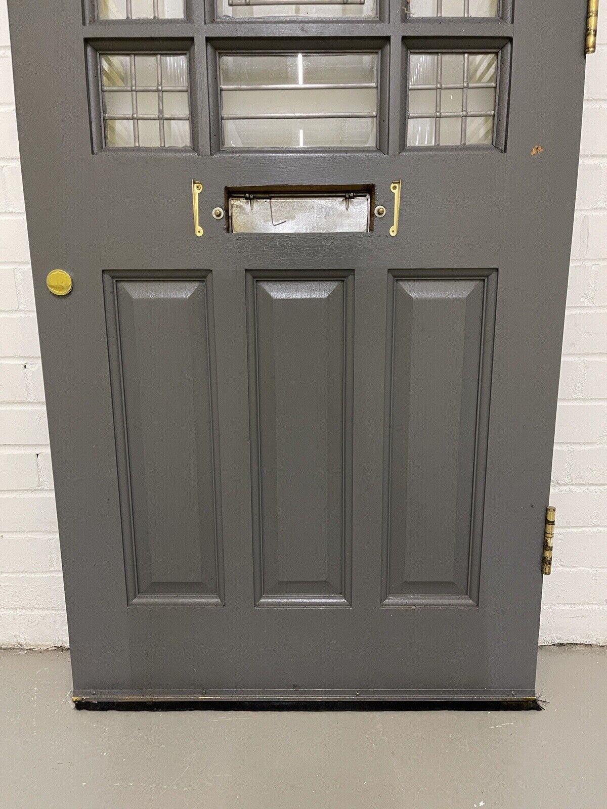 Modern Reclaimed Victorian Edwardian Wooden Panel Front Door 1960 1970 x 760mm