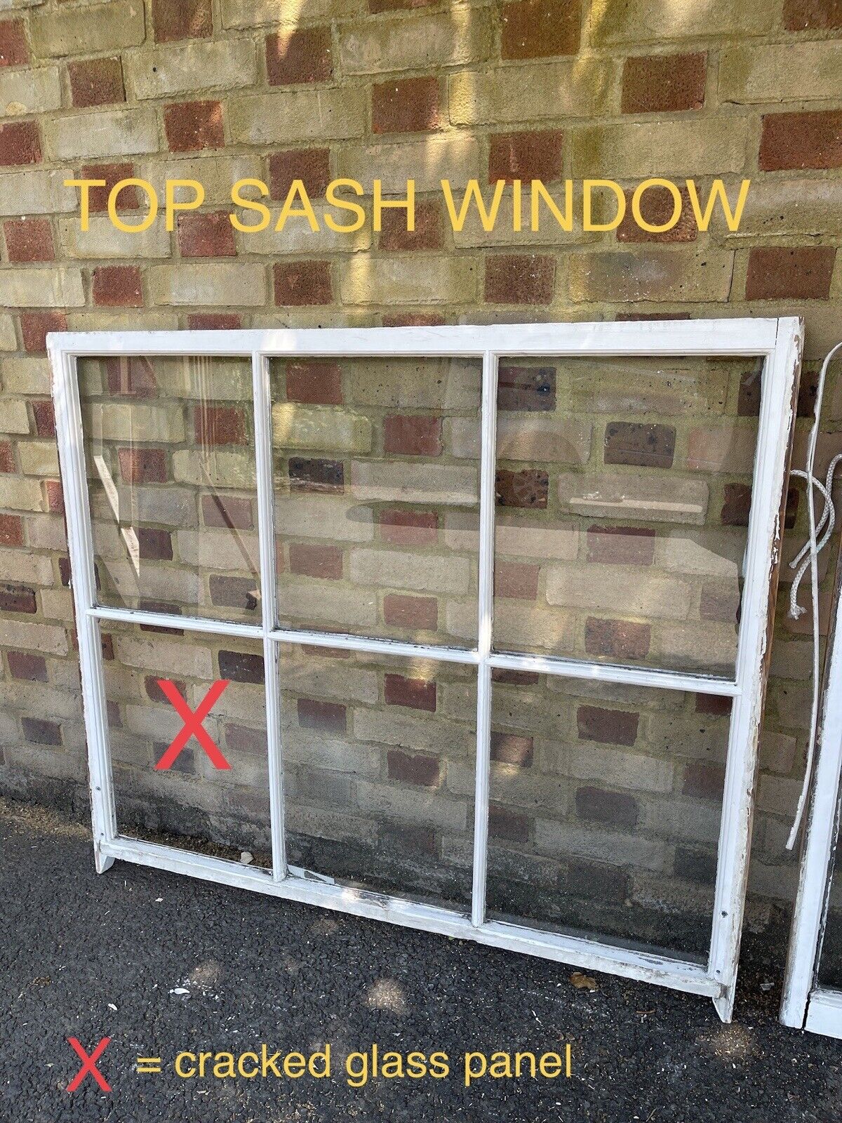 Pair Of Reclaimed Georgian 6 Panel Wooden Panel Sash Window 1055x1205 1025x1210