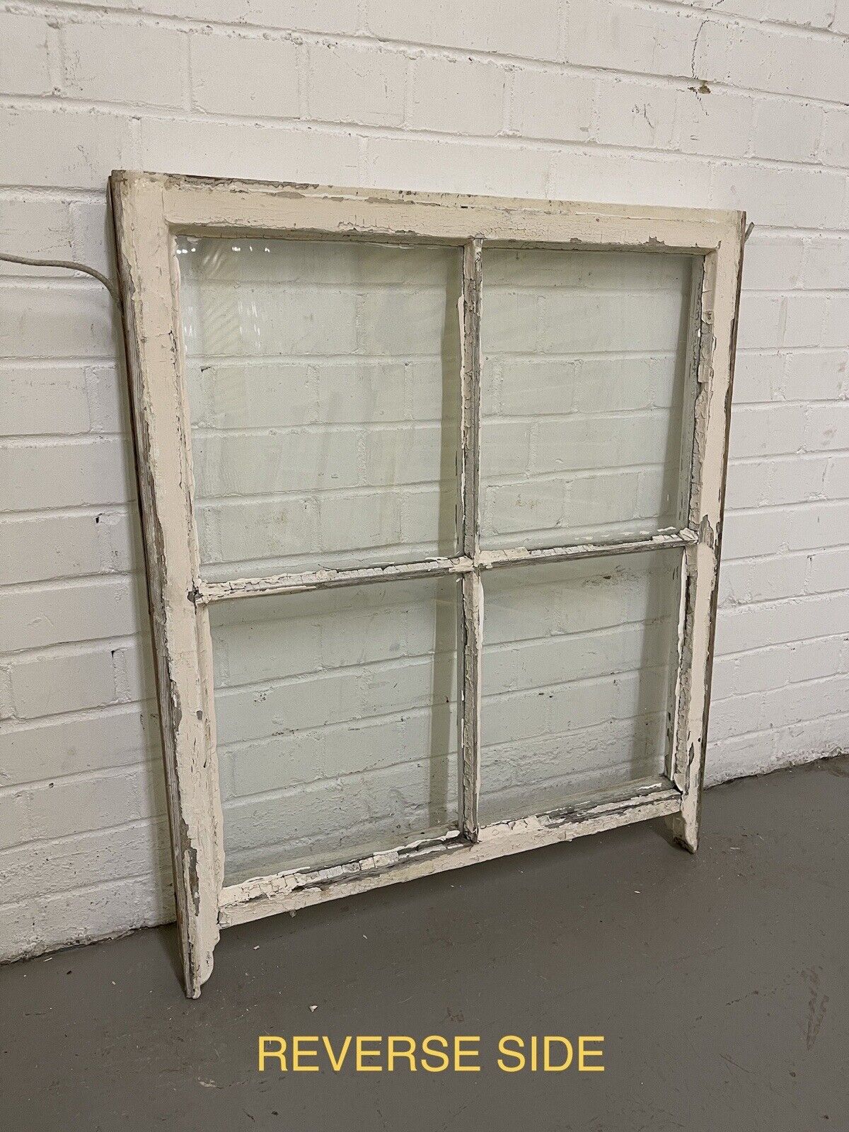 Reclaimed Old Georgian 4 Panel Wooden Window 865 x 725mm