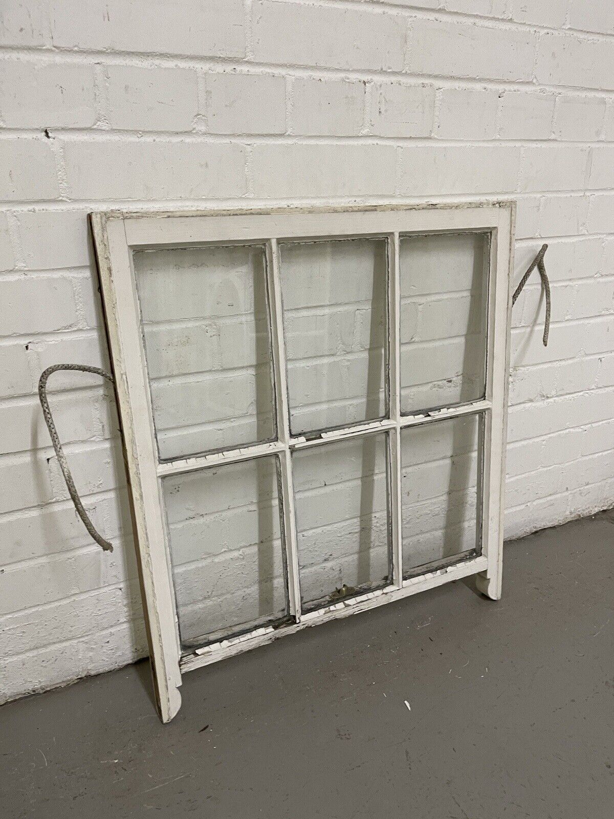 Reclaimed Georgian 6 Panel Wooden Panel Sash Window 628 x 697mm