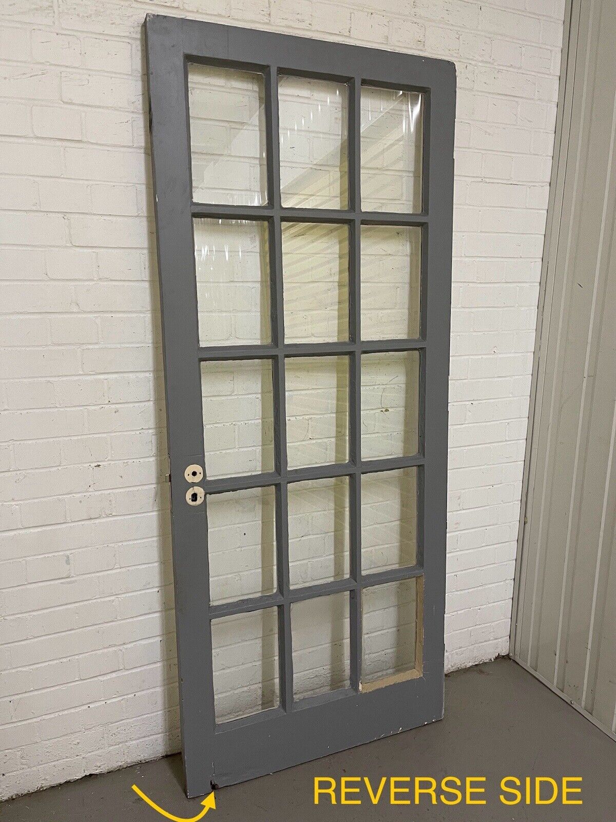 Reclaimed Georgian Style 15 Glass Panel Internal Or External Door 1973 x 835mm