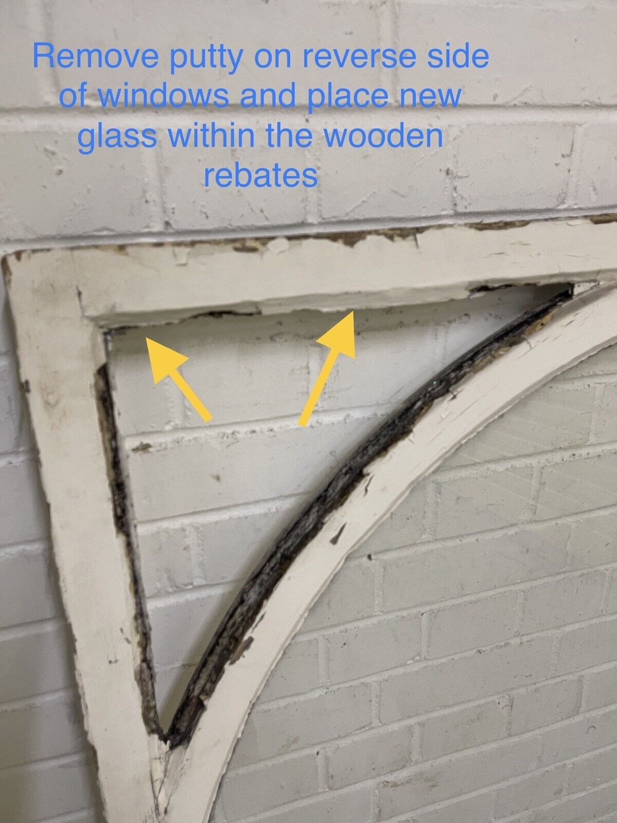Reclaimed Old Edwardian Arch Wooden Sash Window 1255 x 1080mm