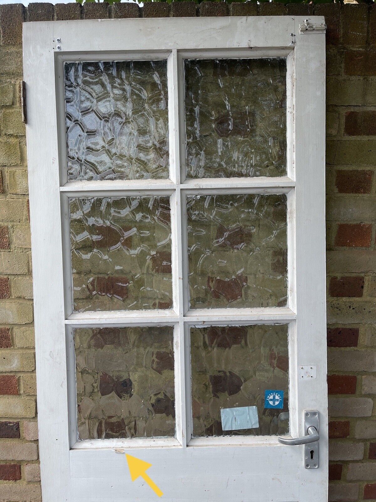 Reclaimed Georgian Wooden Panel External Side Back Door 1960 x 755mm