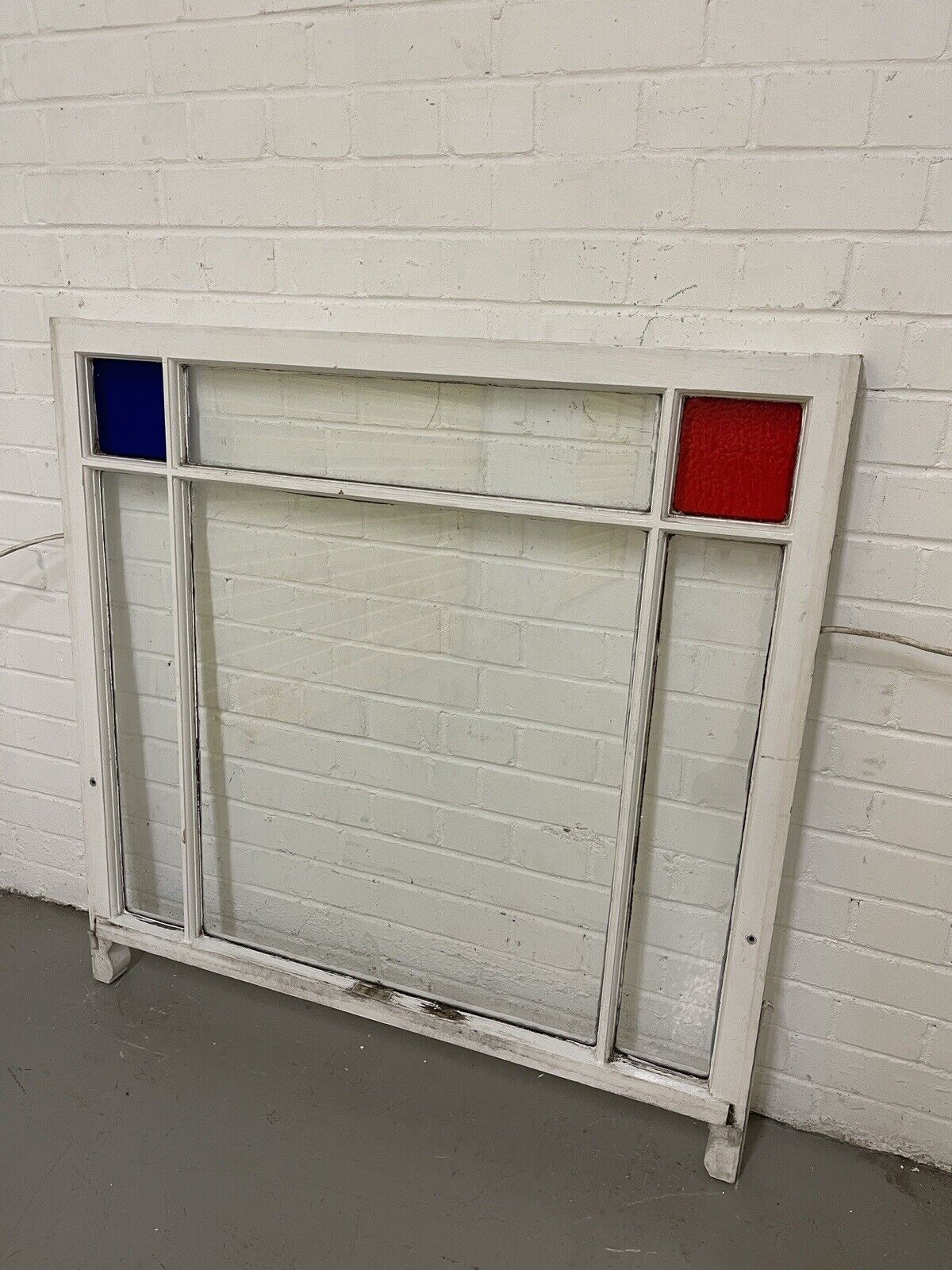 Reclaimed Old Edwardian 6 Panel Wooden Panel Sash Window 1040 x 1040mm