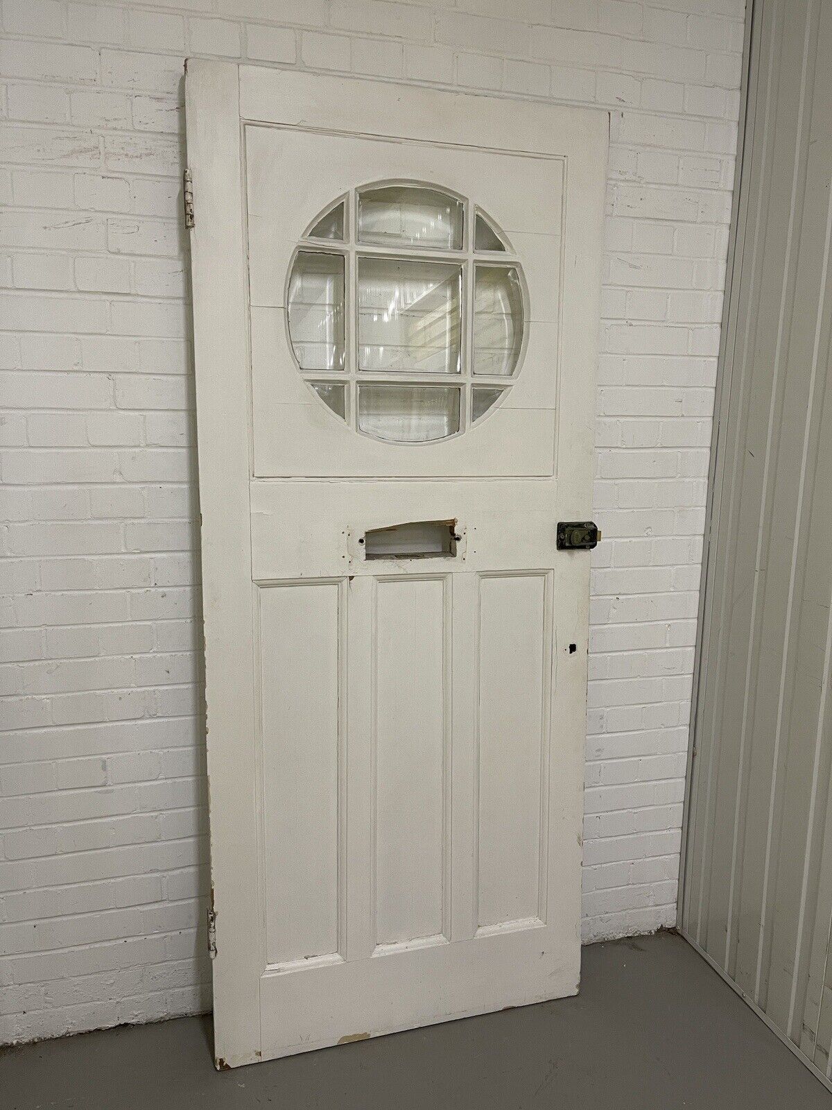 Reclaimed Old Edwardian Wooden Panel Front Door 2125 or 2130mm x 906mm
