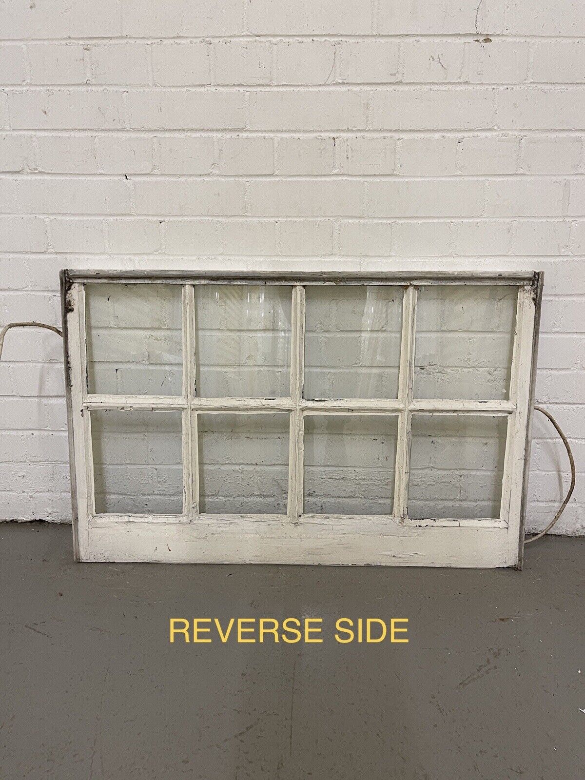 Pair Of Reclaimed Georgian 8 Panel Wooden Panel Sash Window 940x595 940x545