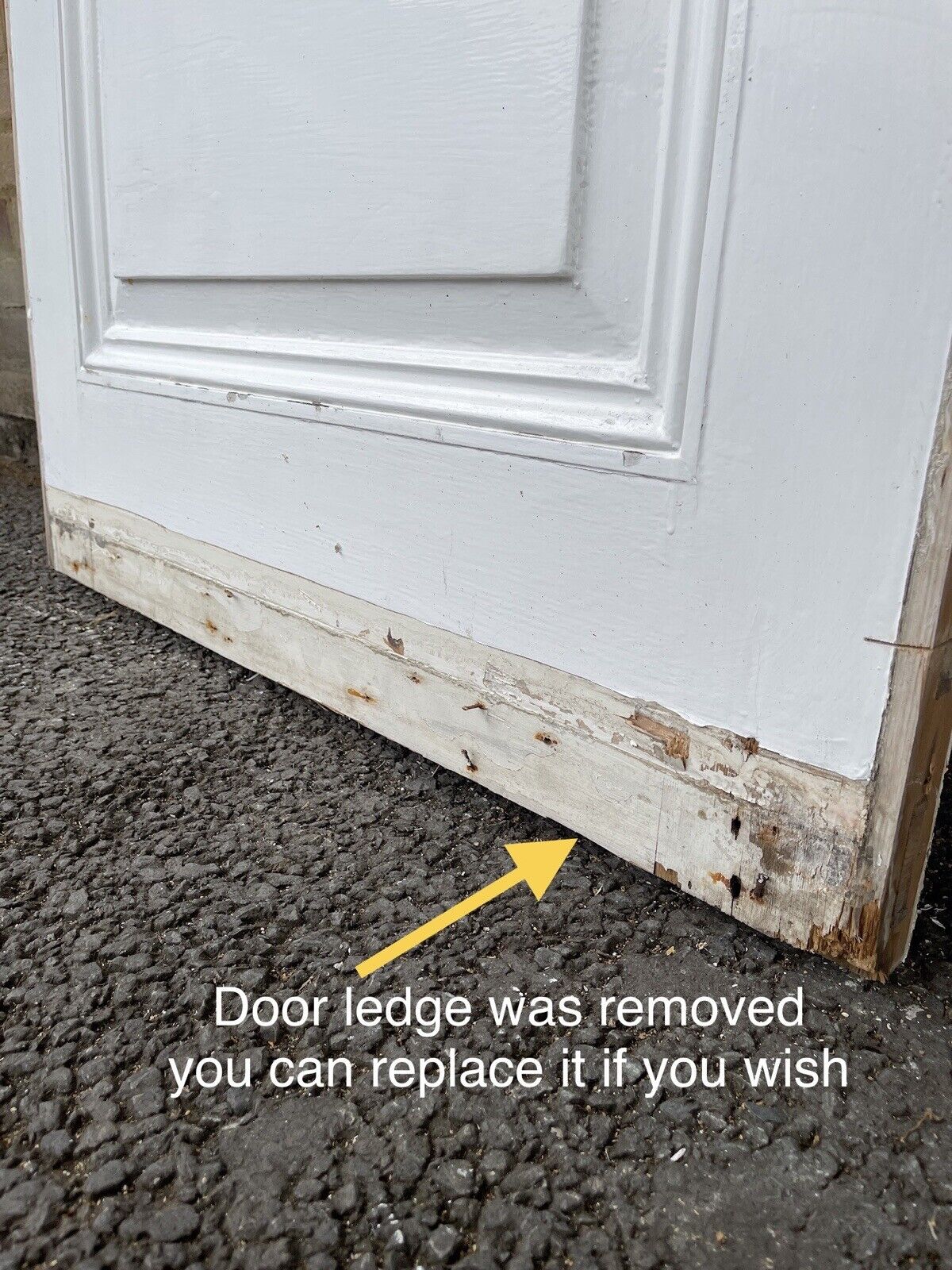 Reclaimed Georgian Wooden Panel Summer House External Door 1970 x 840mm