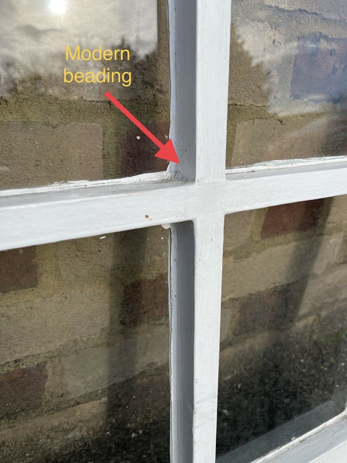 Modern Georgian 4 Panel Wooden Window 563 x 750mm