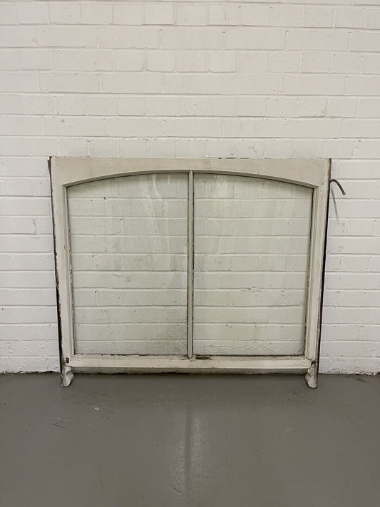Reclaimed Old Edwardian Arch Sash Wooden Window 928 x 1158mm
