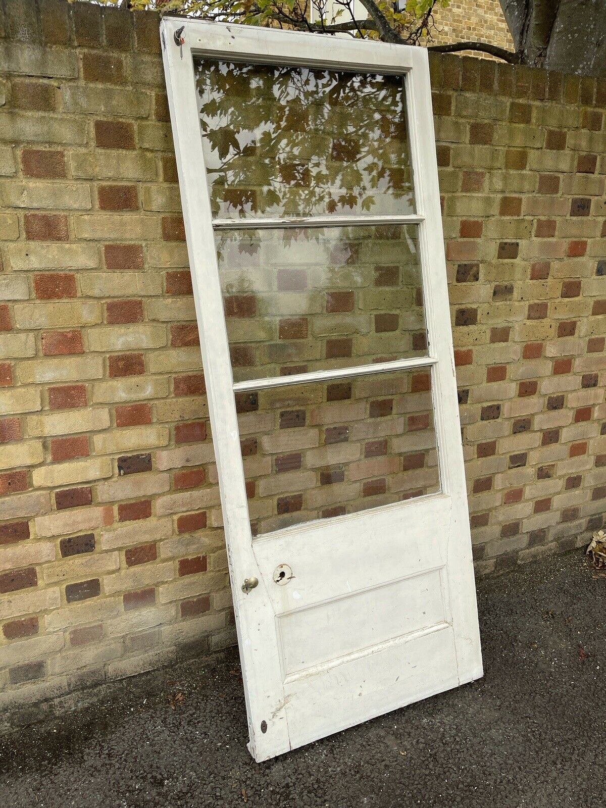 Reclaimed Victorian Wooden Panel Front Internal Door 2015 x 810mm