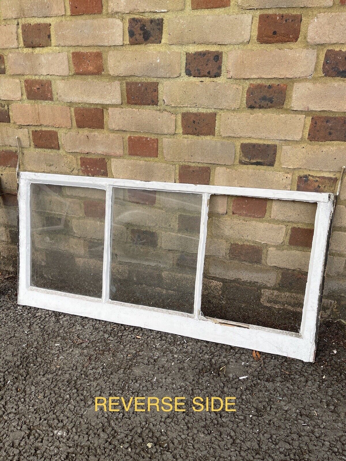 Three Reclaimed Edwardian 3 Panel Wooden Panel Sash Window 1010 x 450 1010 x 470