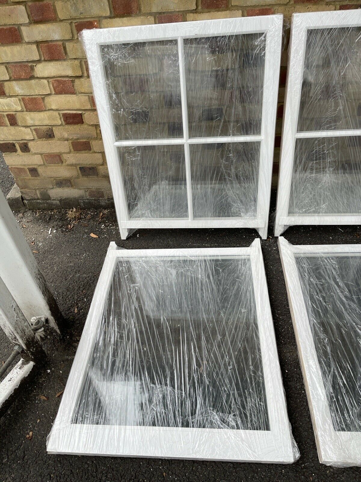 Job Lot Of Georgian Bar Double Glazed Matching Wooden Sash Windows Top Bottom