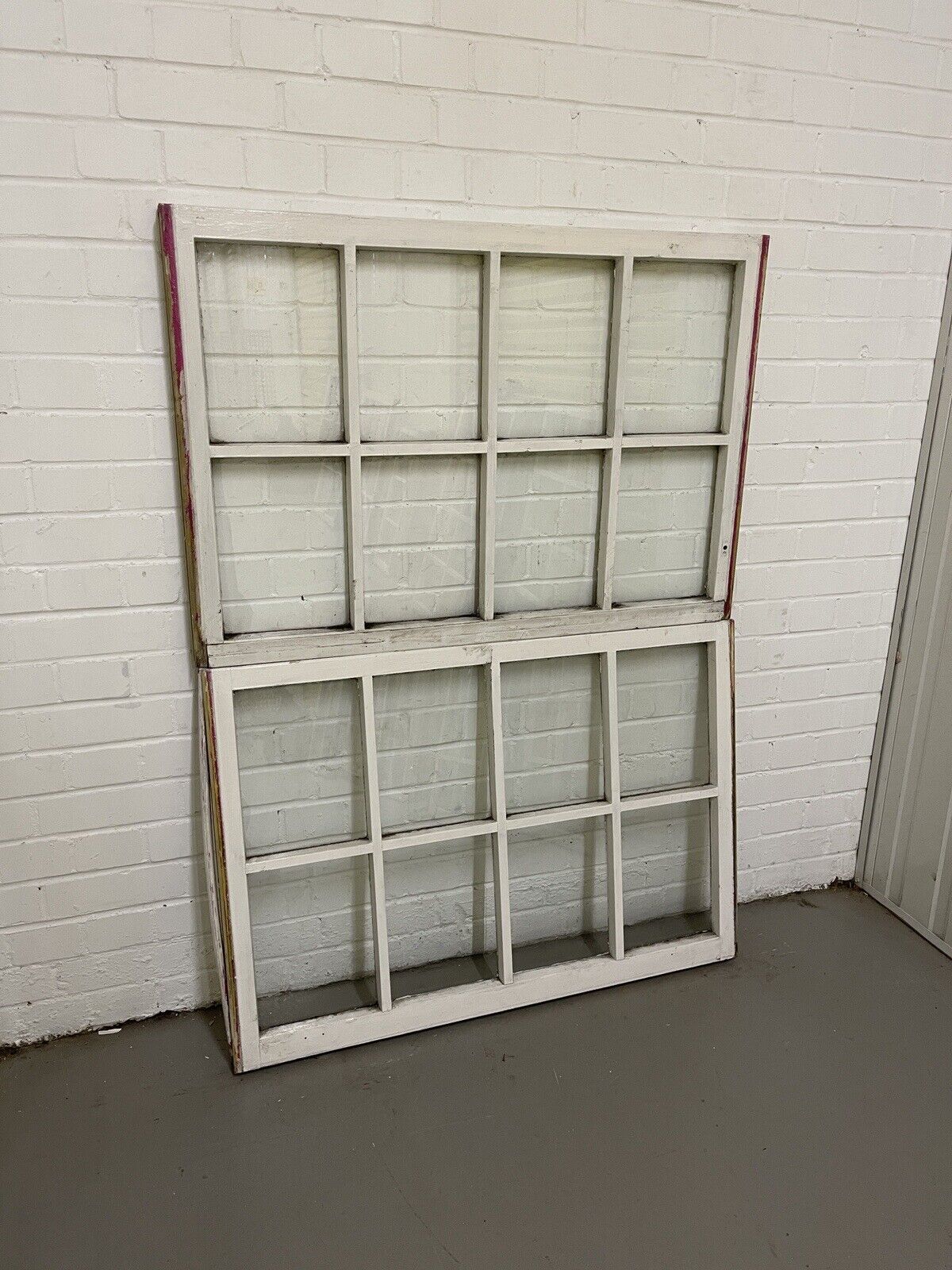Pair of Modern Georgian 8 Panel Wooden Top Bottom Window 985 x 675 985 x 685