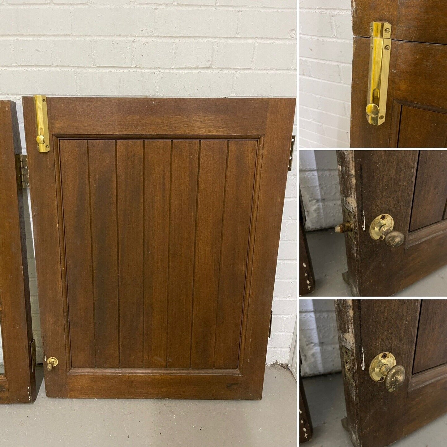 Solid Hardwood External Glass panel Stable Door 1980 X 758mm