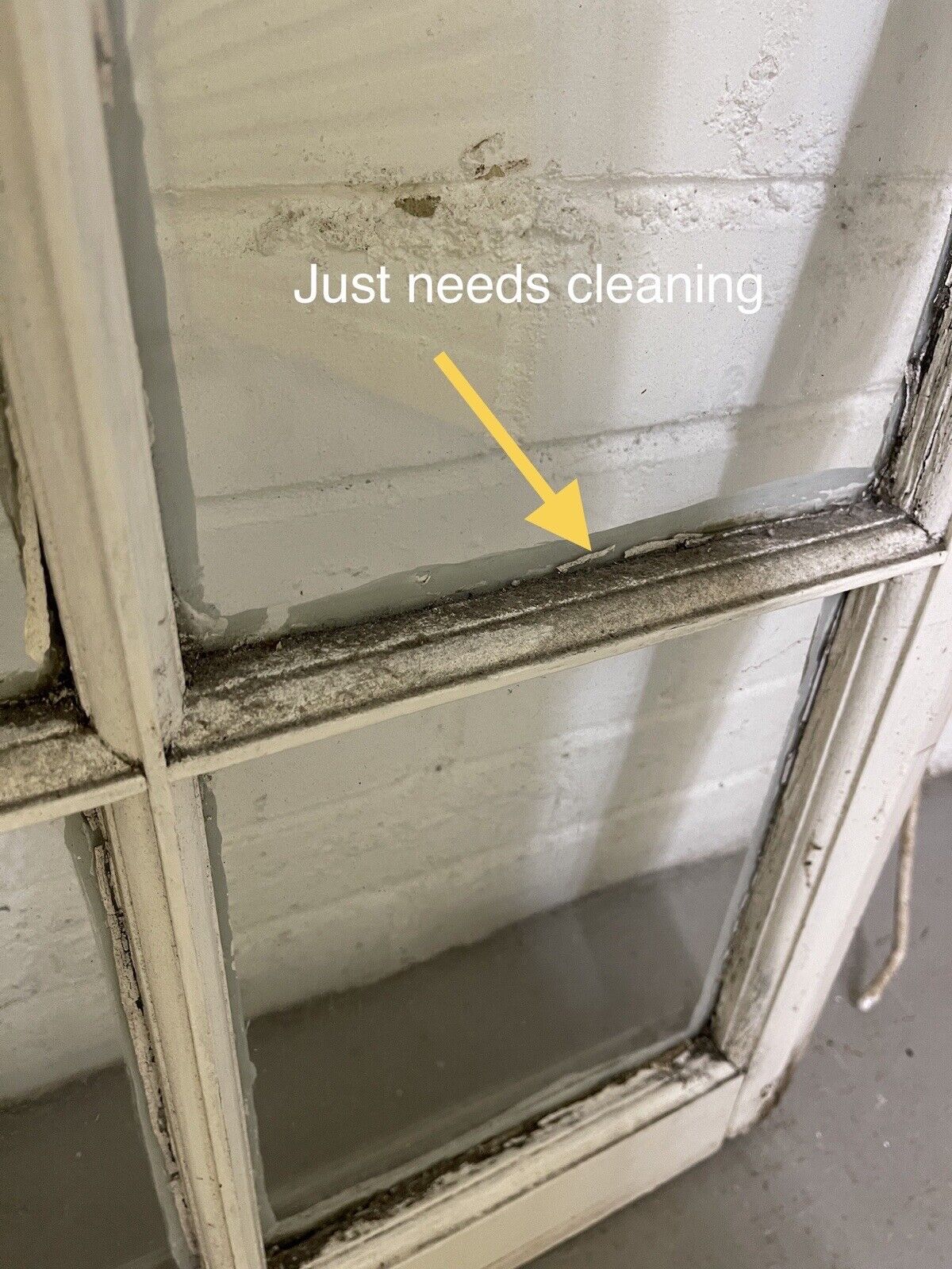Reclaimed Old Georgian 8 Panel Wooden Window 968 x 610mm