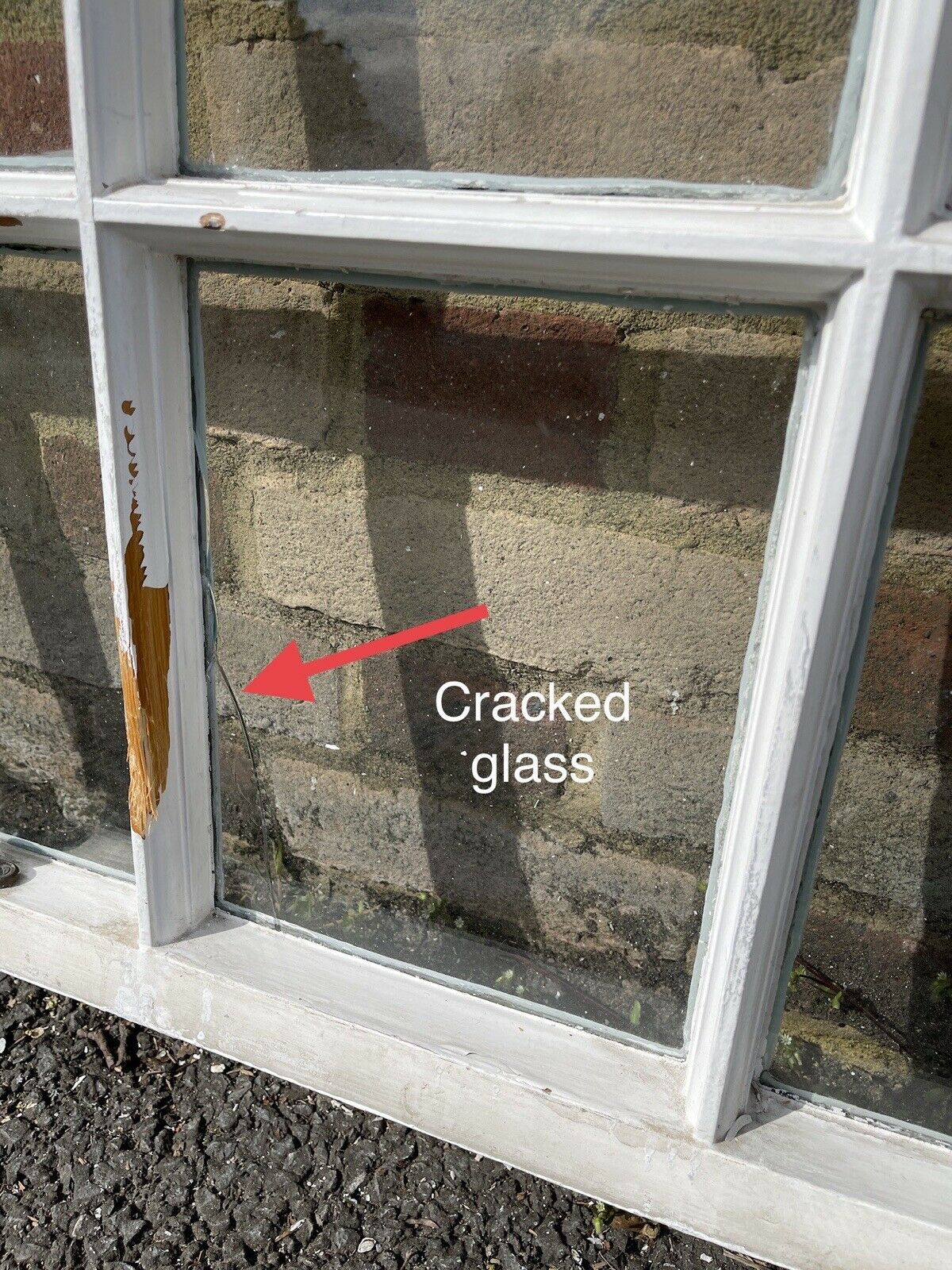 Reclaimed Old Georgian 10 Panel Wooden Sash Window