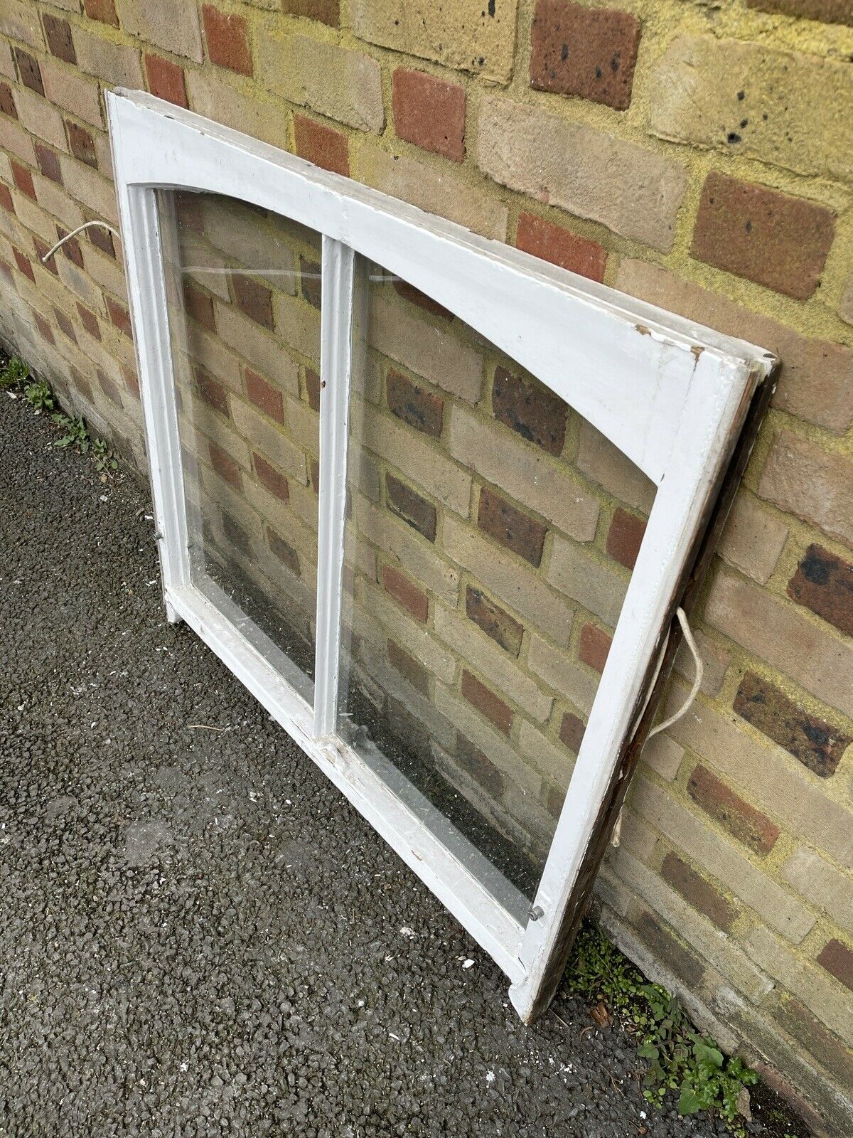 Reclaimed Old Victorian Edwardian Arch Panel Wooden Sash Window