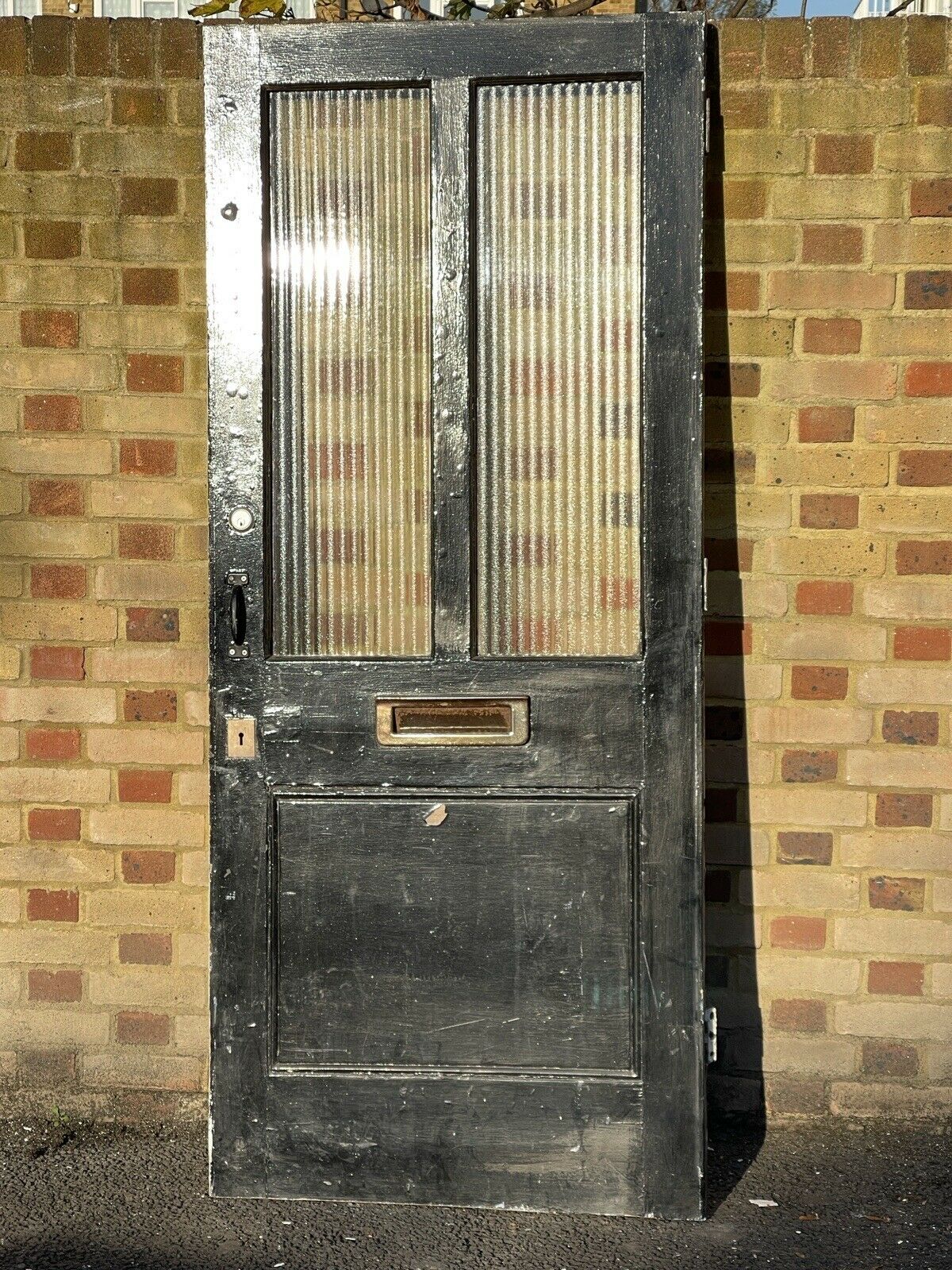 Reclaimed Victorian Edwardian Wooden Panel External Front Door 2030 x 865mm