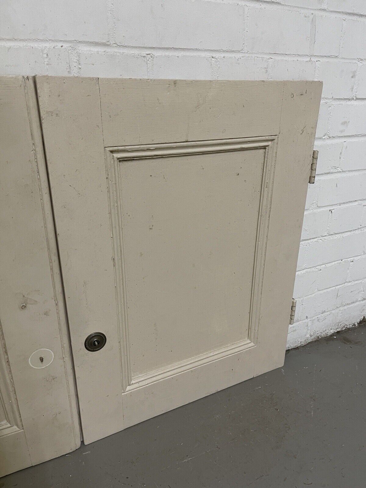 Reclaimed Pine Victorian Alcove Cupboard Doors Inter-locking 1020 x 660mm
