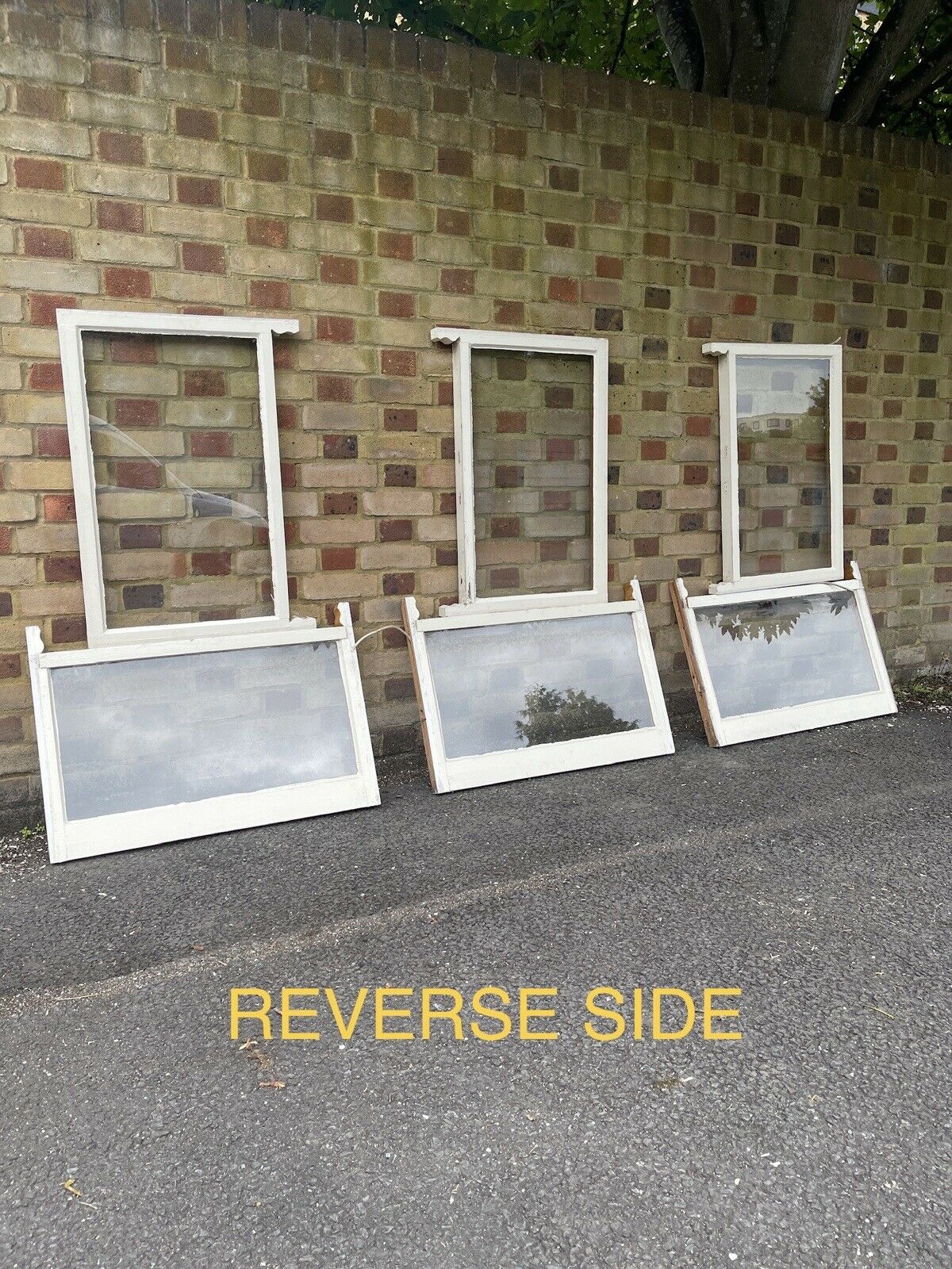 Reclaimed Old Victorian Panel Wooden Sash Windows Three pairs Job Lot
