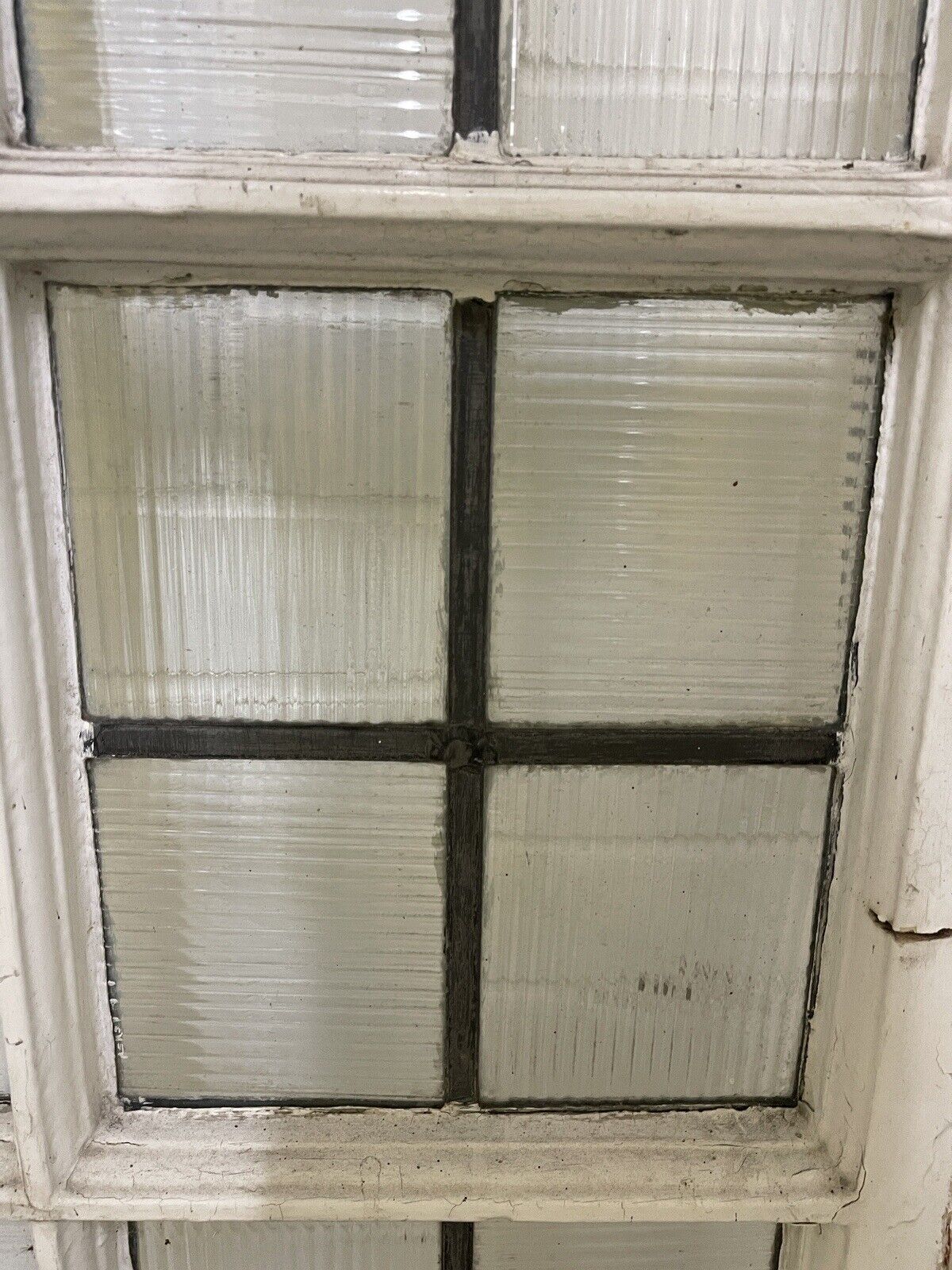Reclaimed Leaded Light Panel Wooden Windows 1400 x 655mm