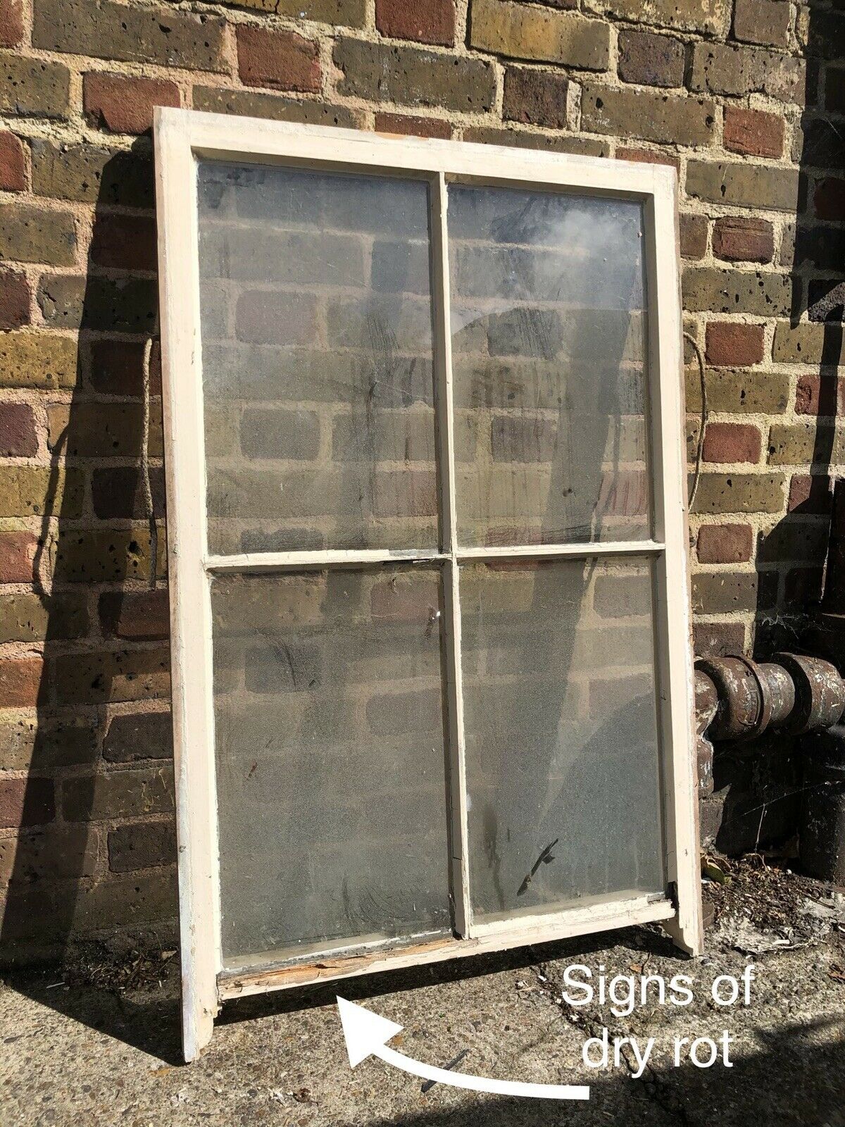 Reclaimed Old Georgian 4 Panel Wooden Sash Window
