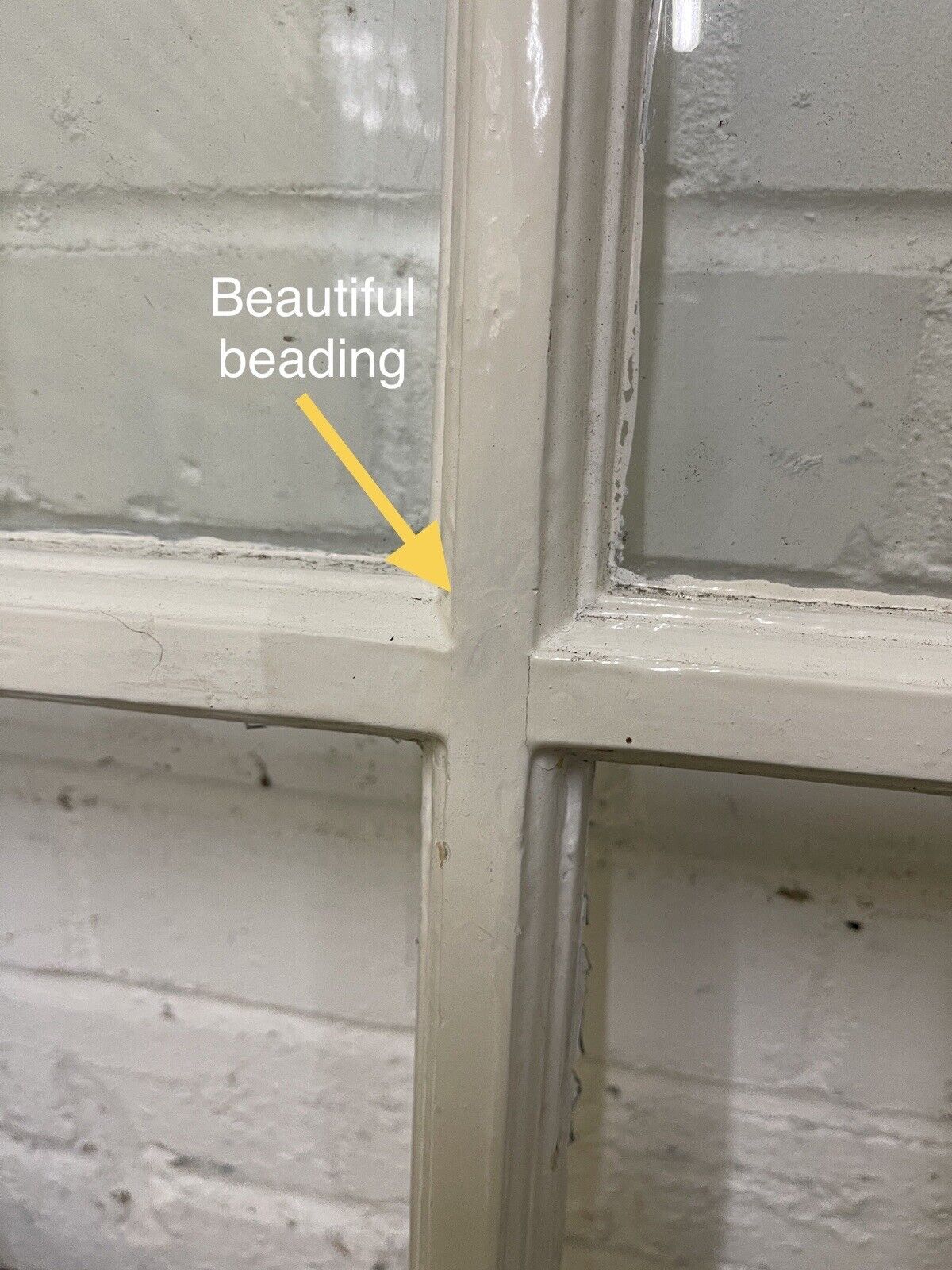 Reclaimed Old Georgian 4 Panel Wooden Window 520 x 640mm