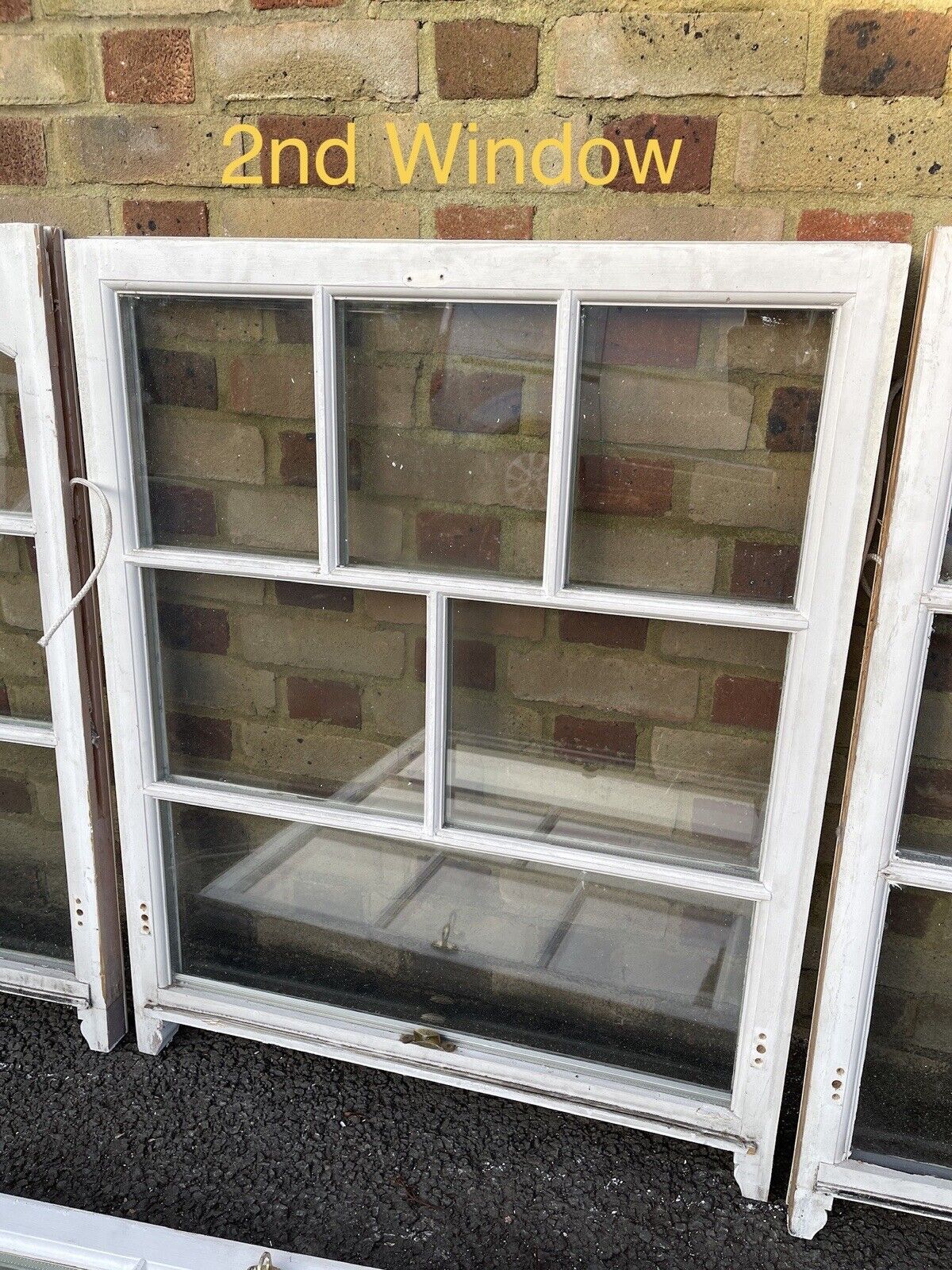 Job Lot Of Four Georgian Bar Double Glazed Matching Wooden Sash Windows