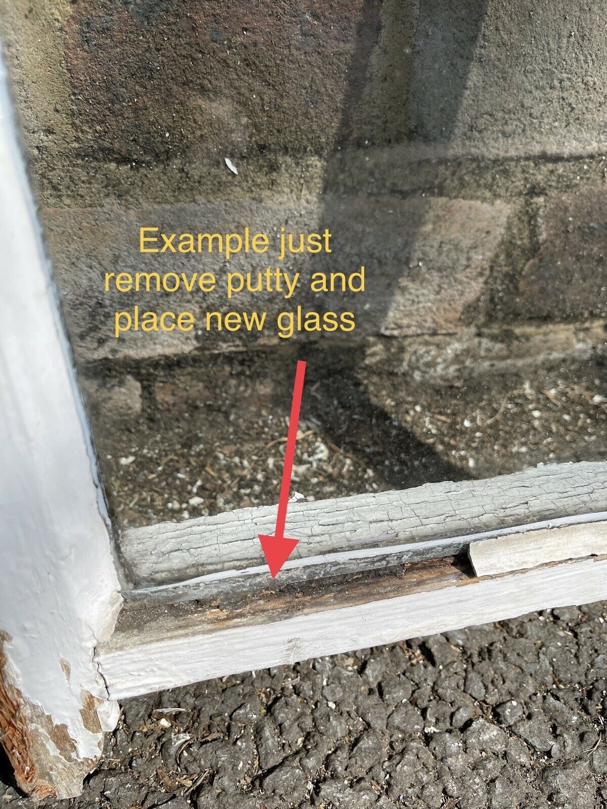 Reclaimed Old Georgian 4 Panel Wooden Window