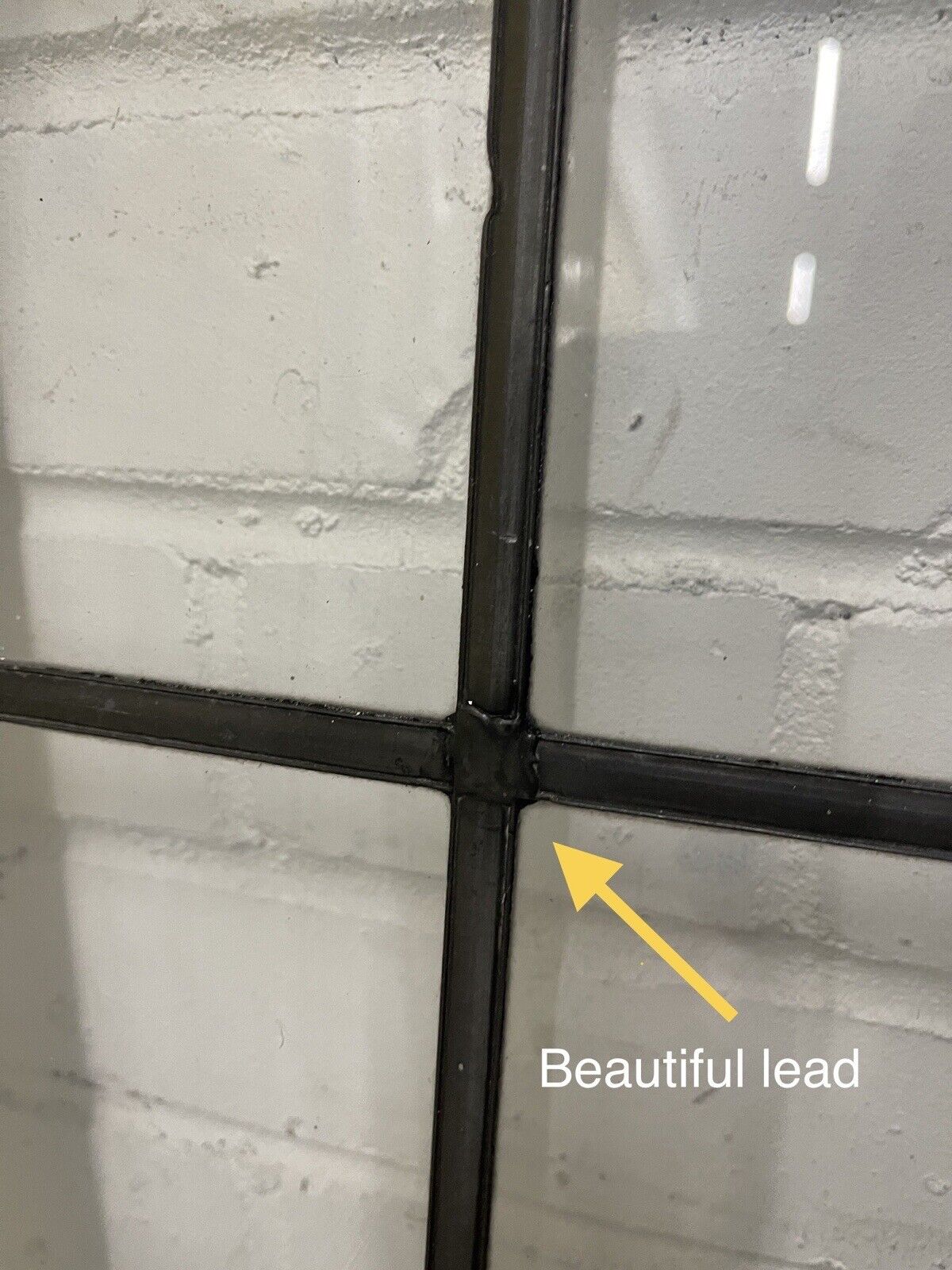 Reclaimed Leaded Light Panel Wooden Windows 565 x 573mm