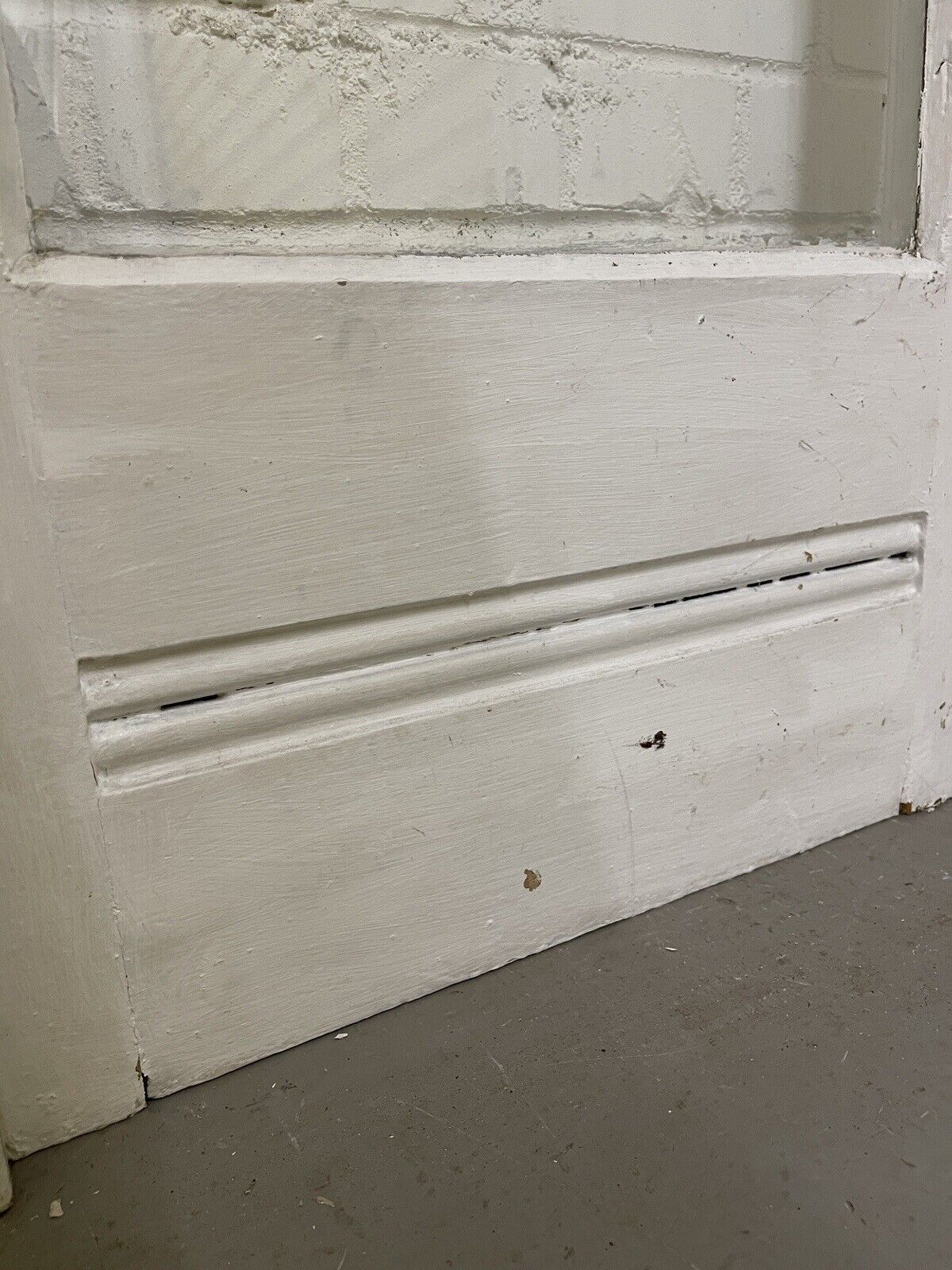 Reclaimed Old French Single Panel Glass Wooden Double Doors 1965 x 1170mm