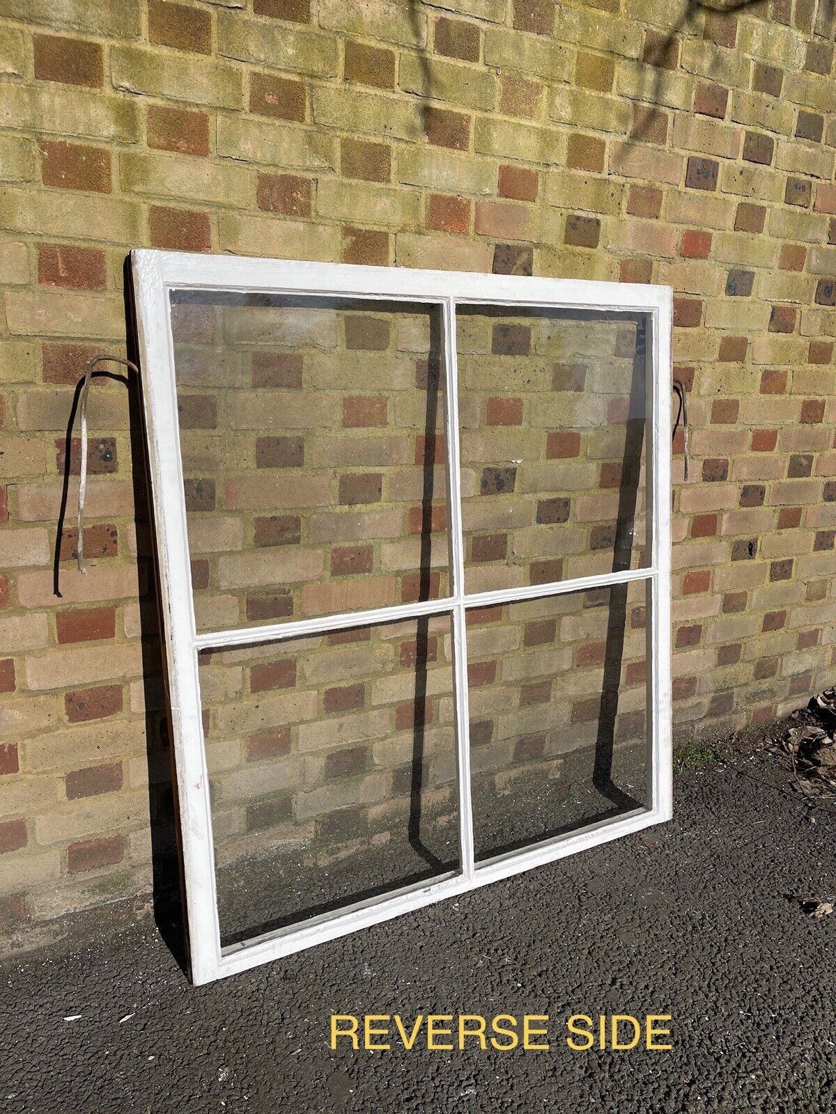 Reclaimed Old Large Georgian 4 Panel Wooden Window 1210 x 1300mm