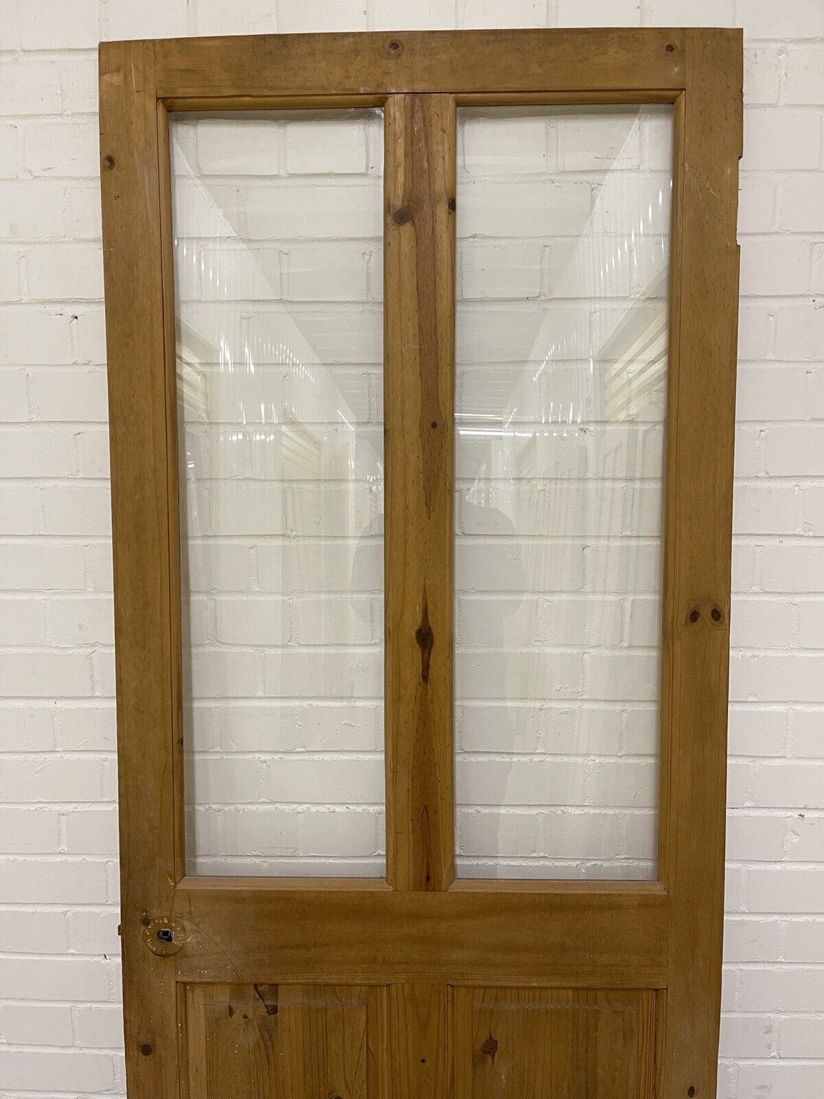 Modern Pine Glass Panel Internal 4 panel Door 2005 x 790mm