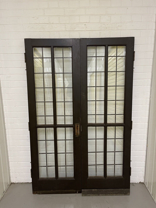 Reclaimed Old French Double Glazed Glass Wooden Double Doors 1835 x 1205mm