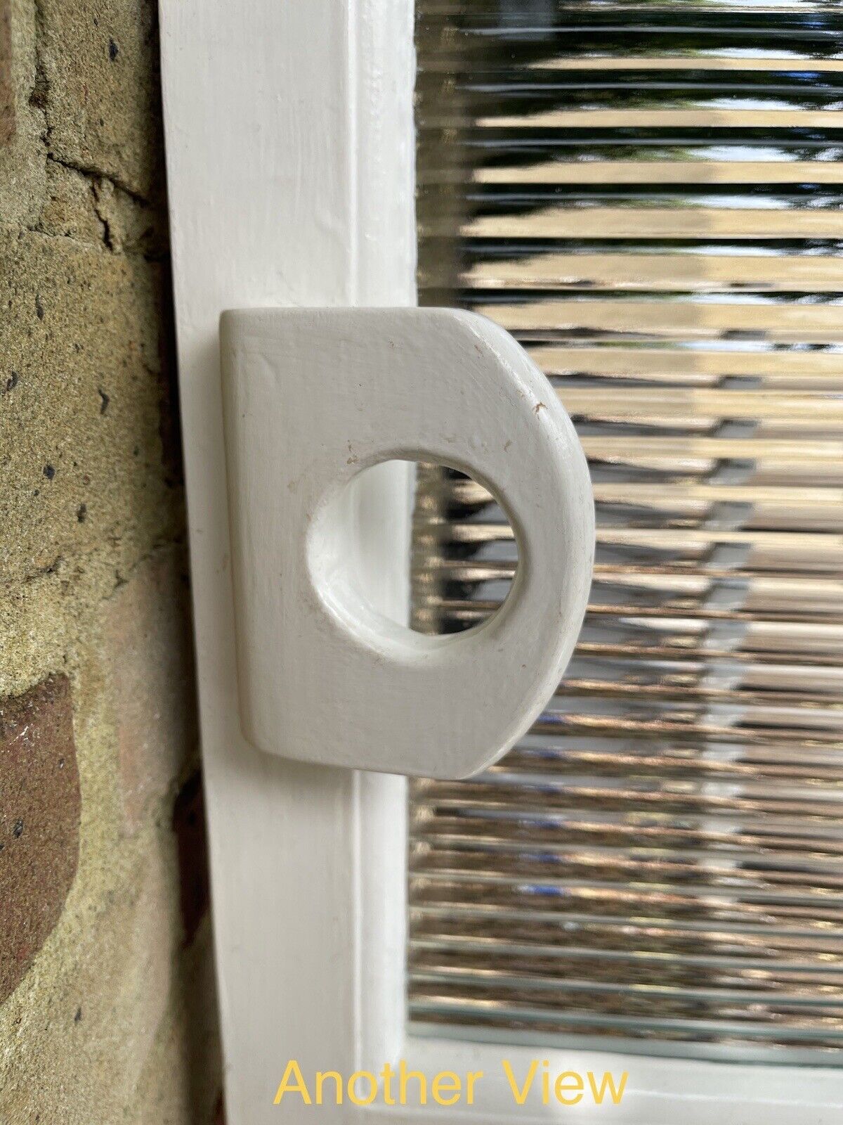 Reclaimed Reeded Glass Internal Or External Door 1965 x 685mm
